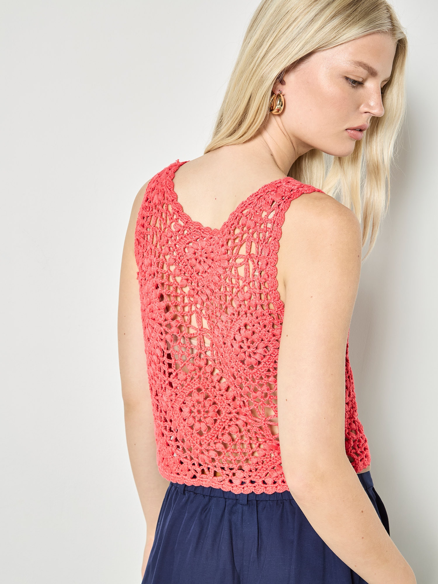 Apricot Spitzentop »Diamant-Crop-Top« mit Häkeldetails