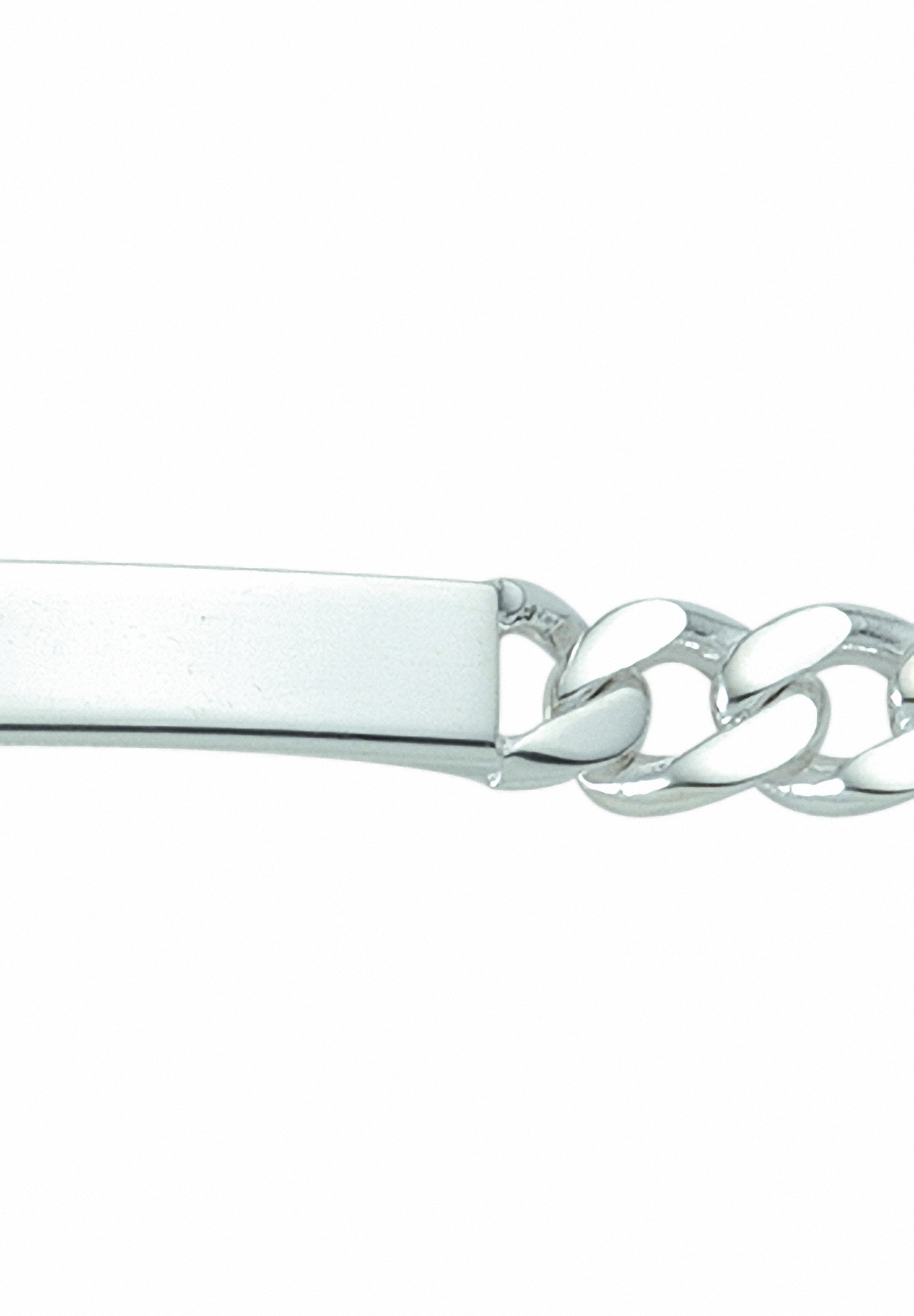 Adelia´s Silberarmband »925 Silber Flach Panzer Armband 19 cm Ø 6 mm«