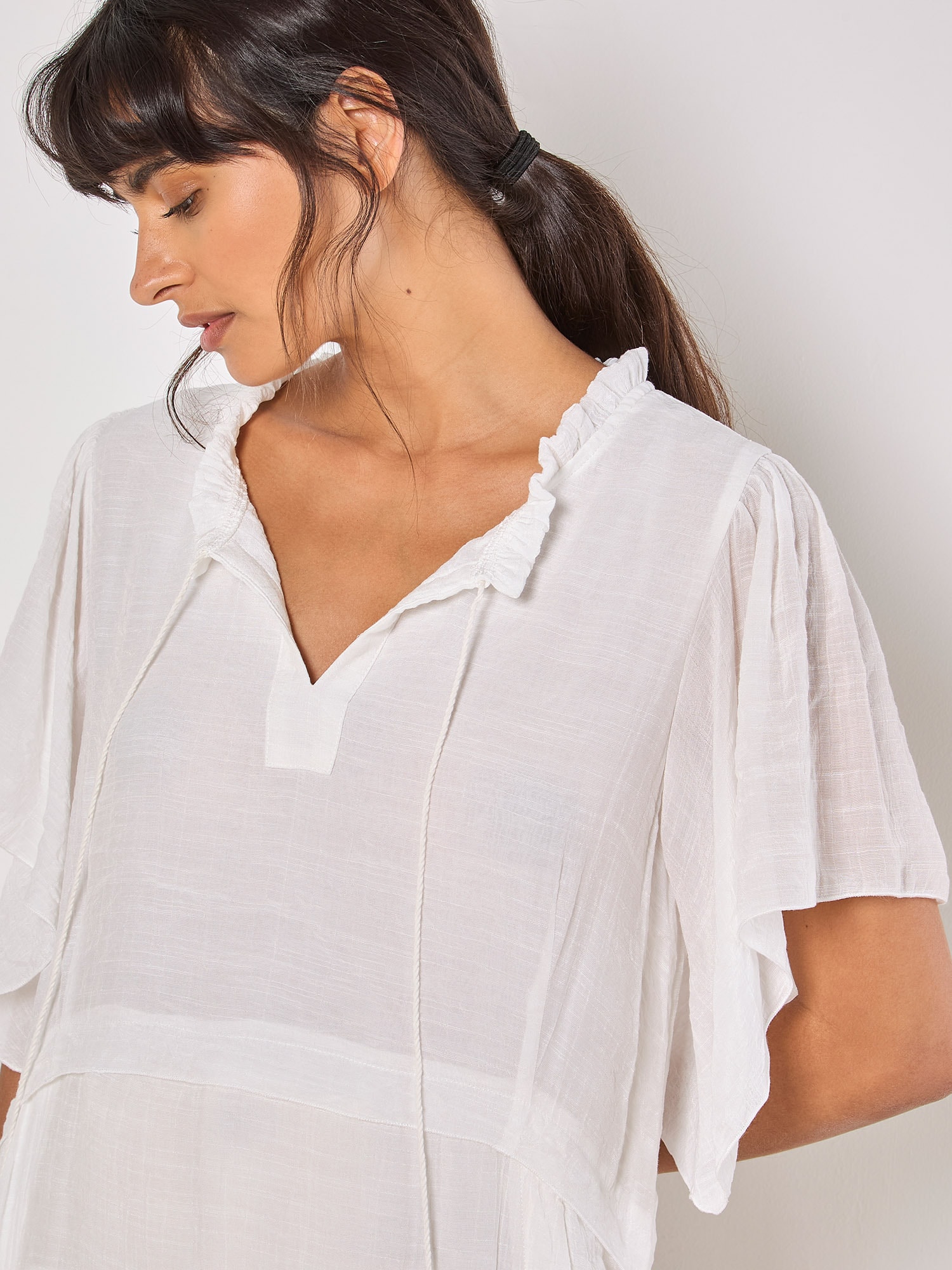 Apricot Longbluse »Bluse« mit Flügelärmeln