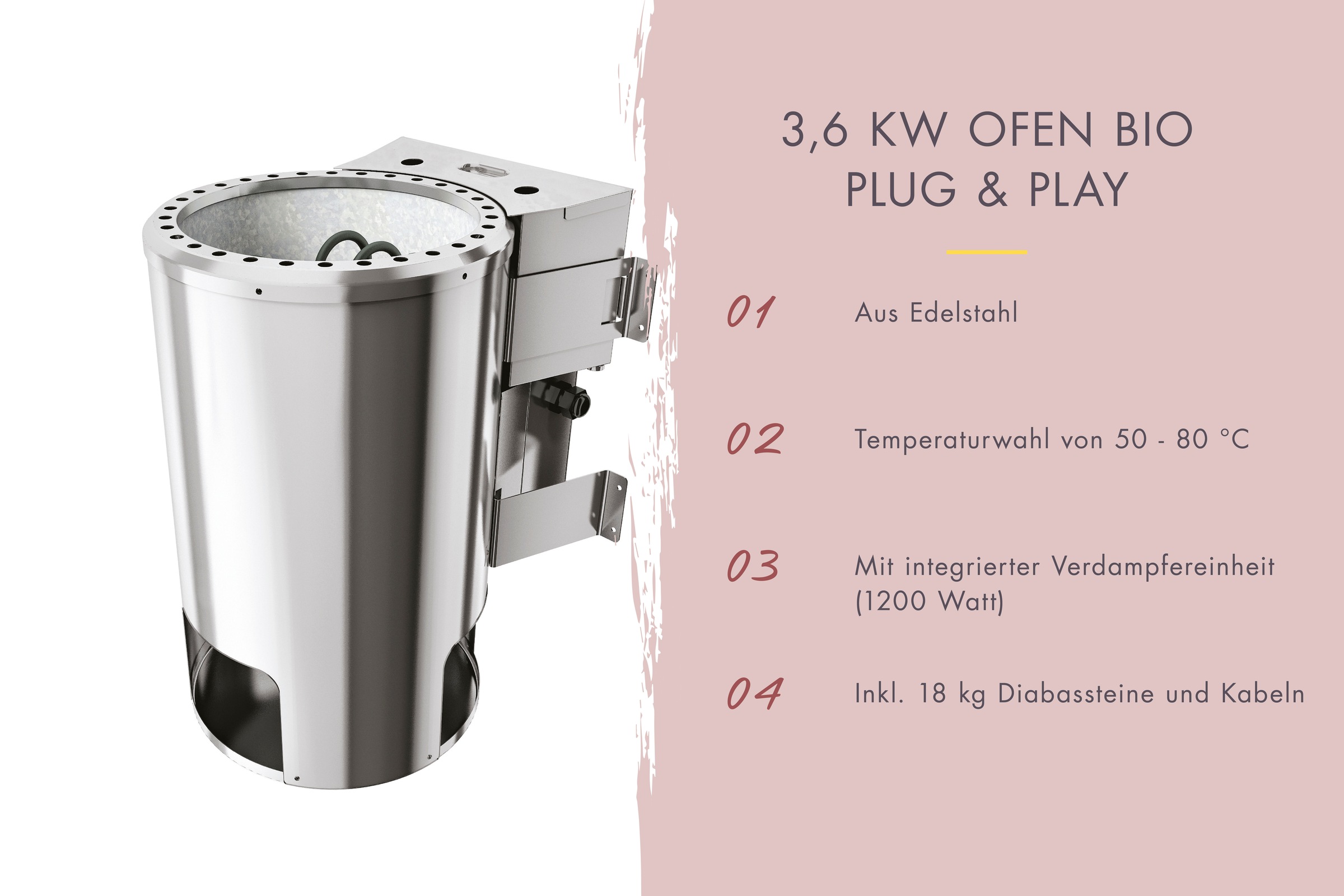 Karibu Sauna »Vivi 1« Set, 