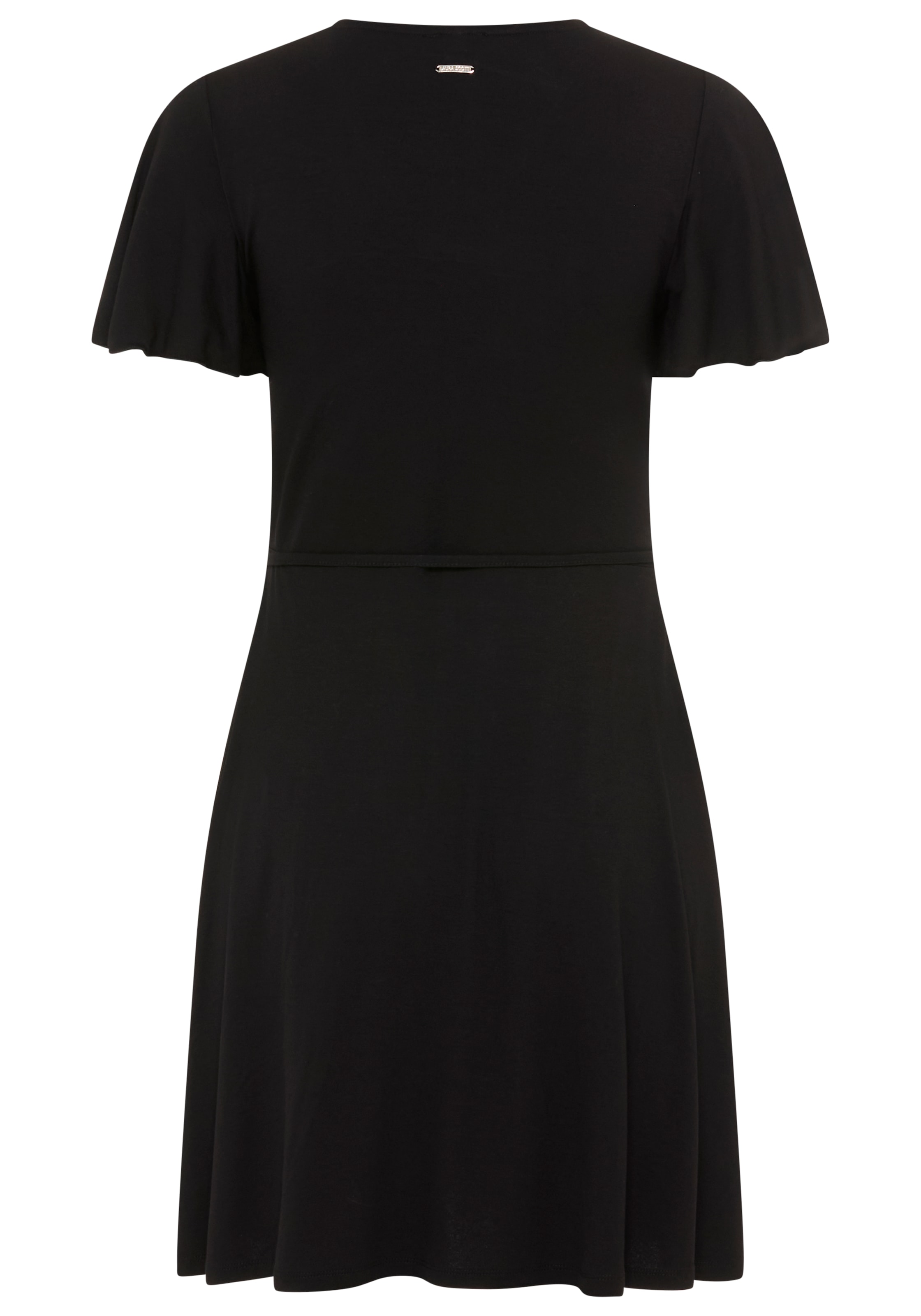 Laura Scott Sommerkleid aus Single Jersey, elastische Viskosemischung, mit V-Ausschnitt