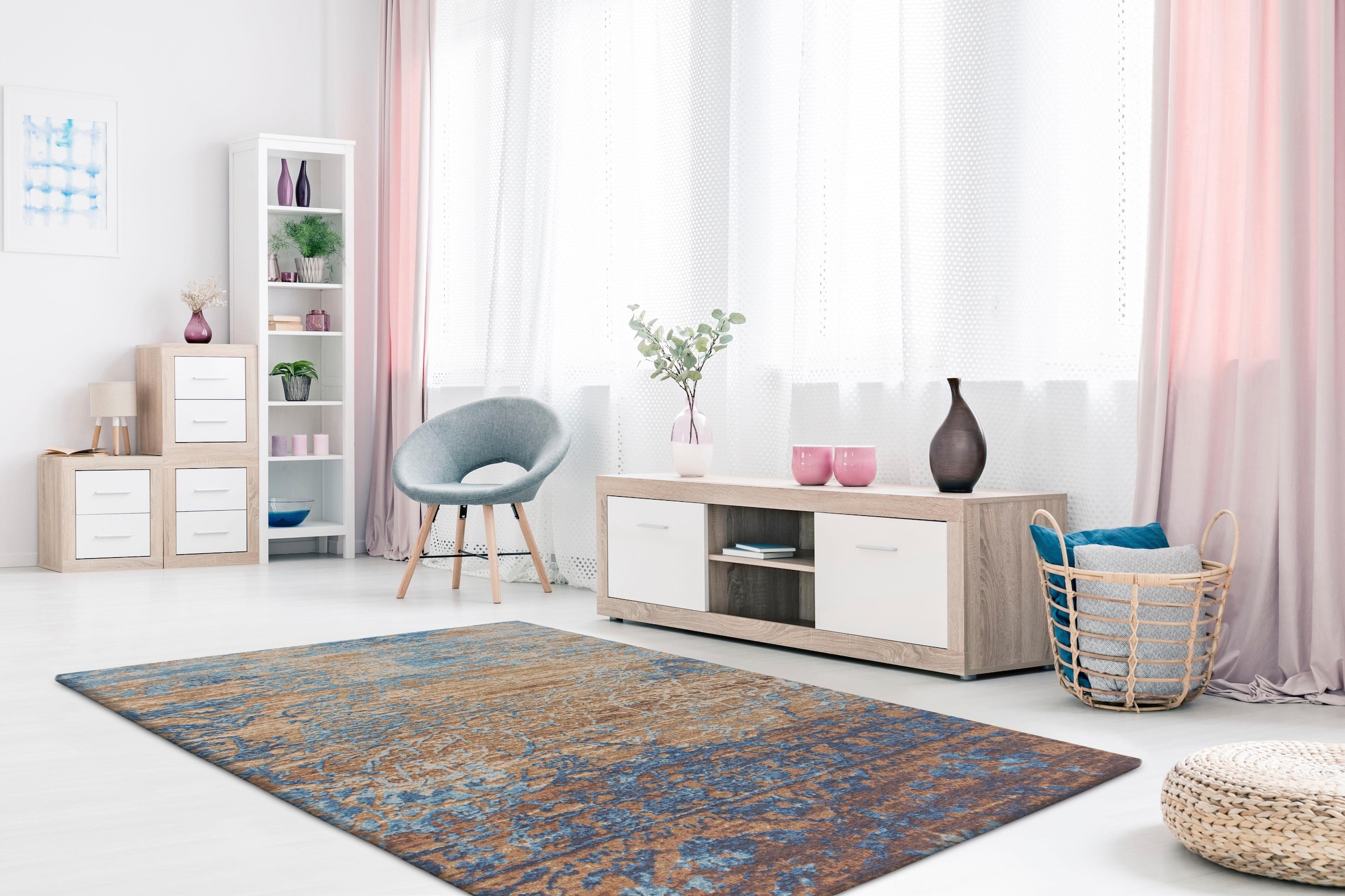 calo-deluxe Teppich »Ophir 987«, rechteckig, Kurzflor, Wohnzimmer