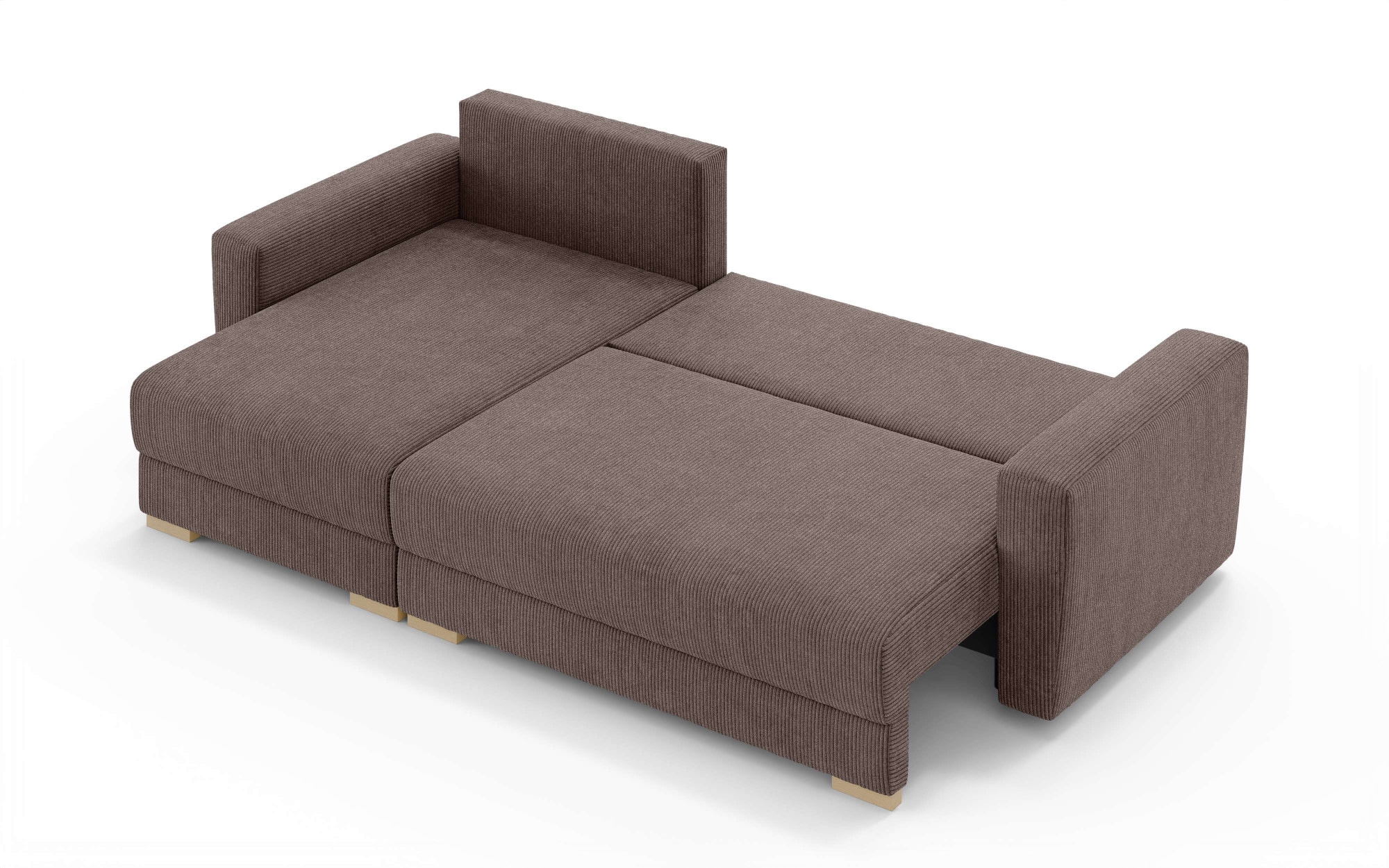 INOSIGN Ecksofa »MAGHERA universell Schlafsofa mit Bettkasten, Maße B/T/H: 255/142/84cm«, L-Form mit Recamiere rechts oder links montierbar, hoher Sitzkomfort