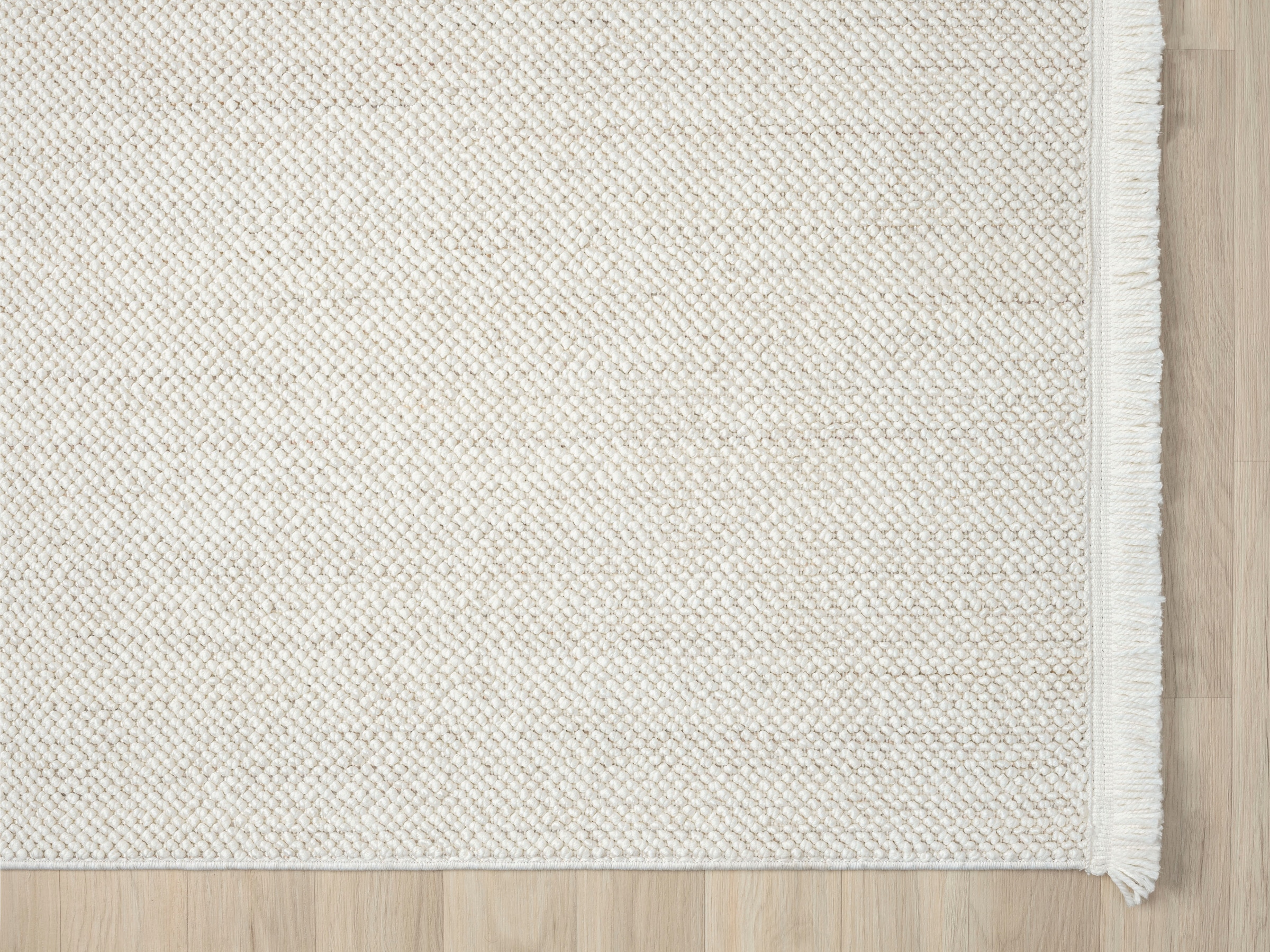 Myflair Möbel & Accessoires Teppich »Ava« rechteckig 7 mm Höhe Uni Farben, meliert, Sisal-Optik, auch in rund erhältlich, mit Fransen