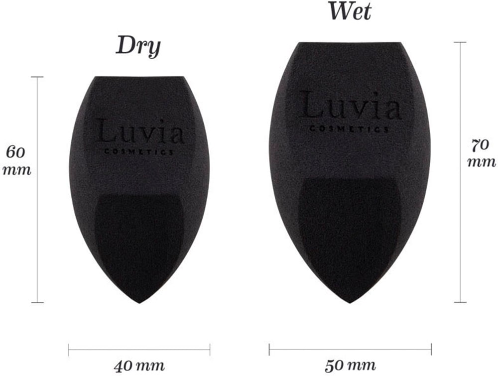Sponge für Luvia natürliches Hautbild tlg.), 2 (Packung, Cosmetics OTTOversand Make-up bei feinporige »Diamond Oberfläche Schminkschwamm Set«,