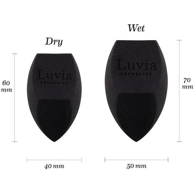 Luvia Cosmetics Schminkschwamm »Diamond Make-up Sponge Set«, (Packung, 2  tlg.), feinporige Oberfläche für natürliches Hautbild bei OTTOversand
