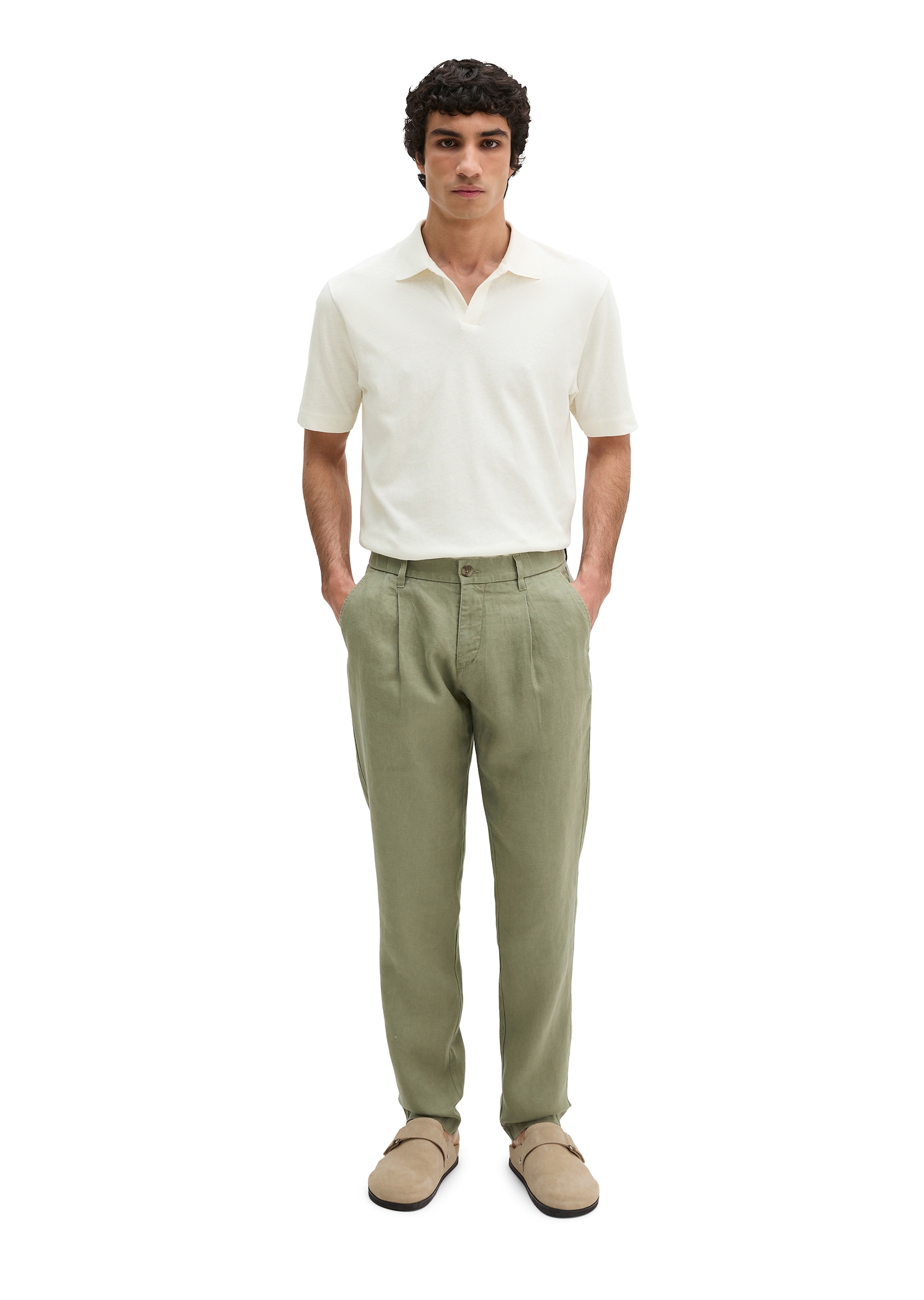 Marc O'Polo Leinenhose »Osby jogger pleats«