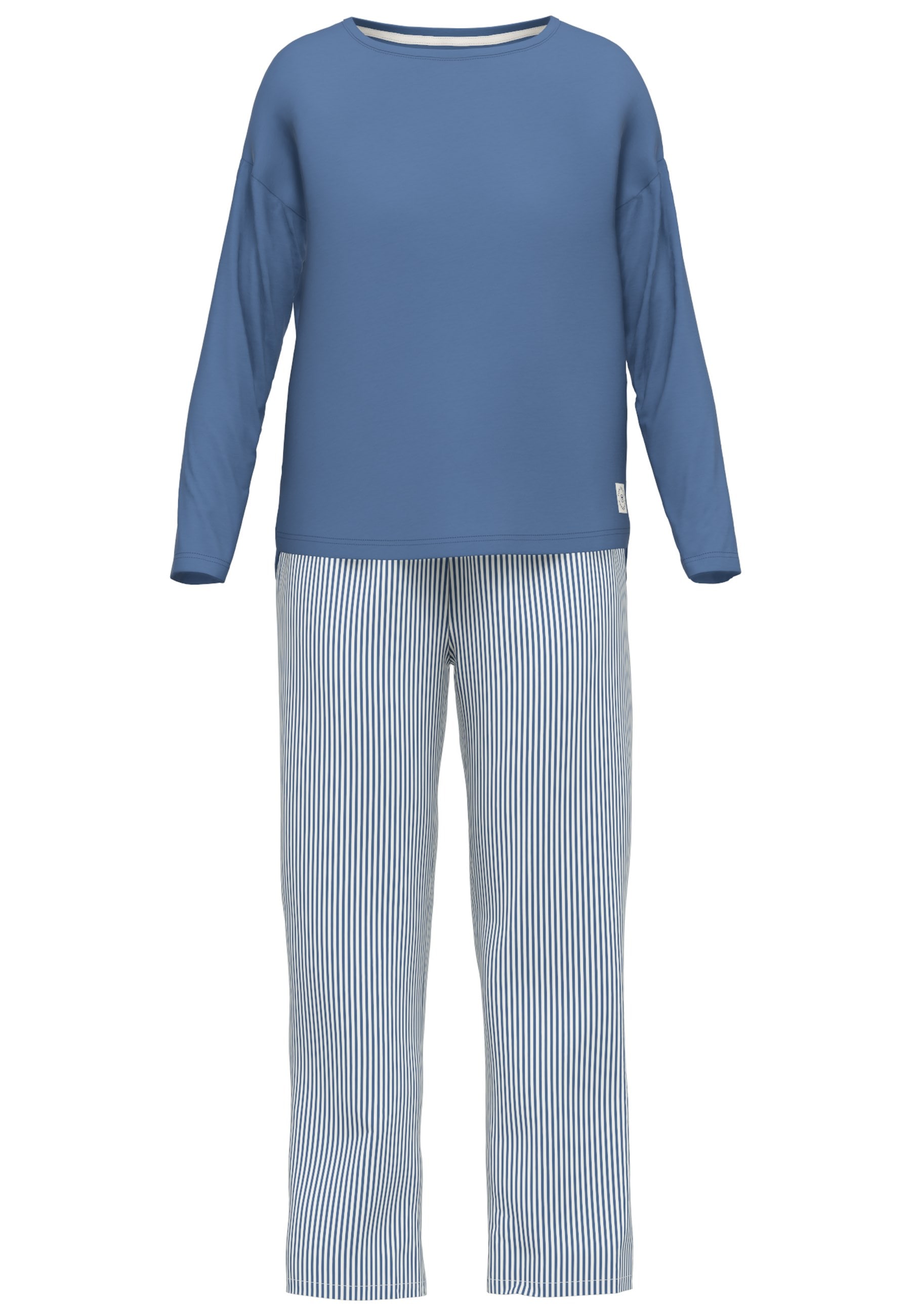 TOM TAILOR Pyjama »Positivism«, (2 tlg.), mit entspanntem Fit für jede Nacht