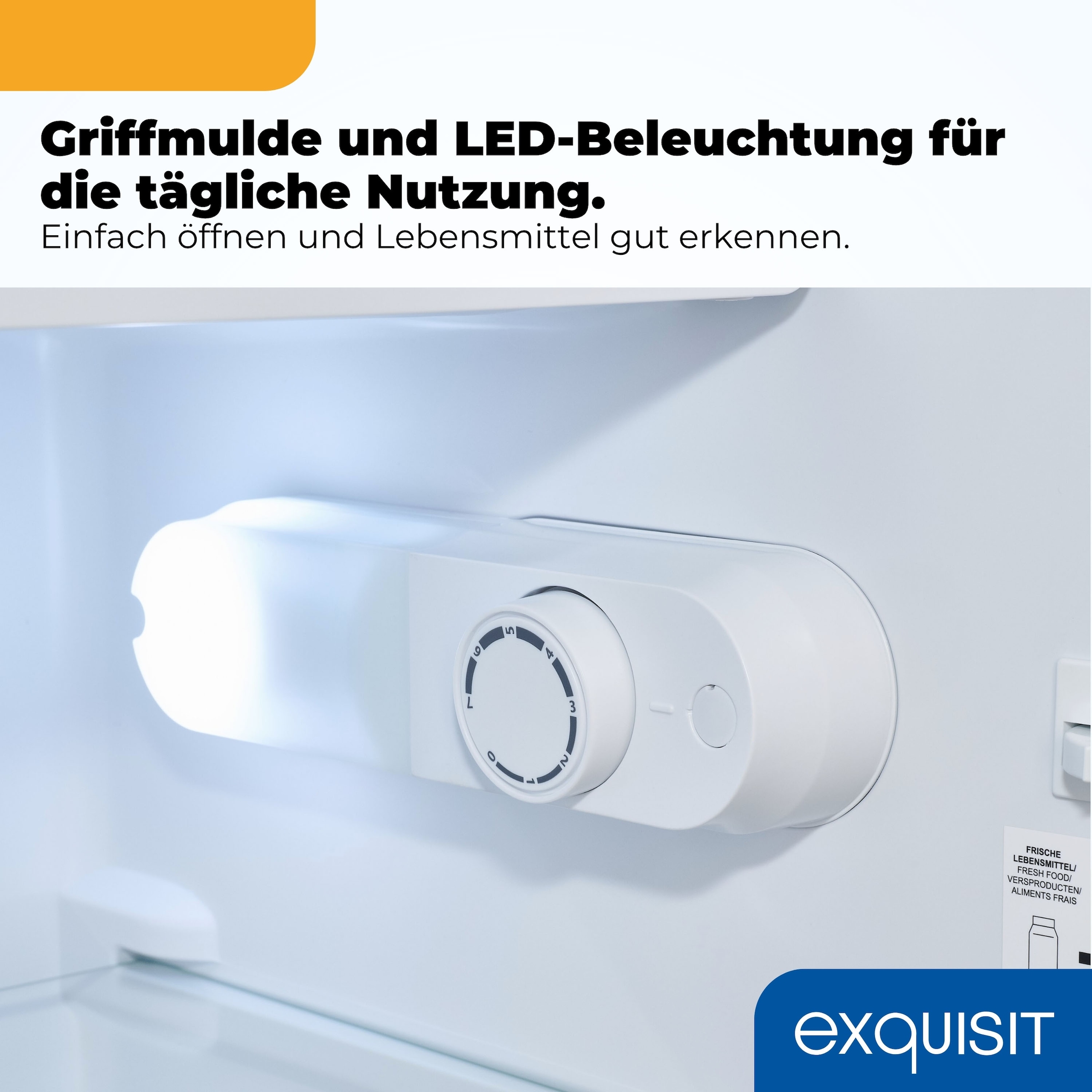 exquisit Kühlschrank »KS117-3-011E weiss« 84 cm hoch 48 cm breit Perfekte Kühlung & Gefrierfach: 82 L Mini-Kombi für jede Küche