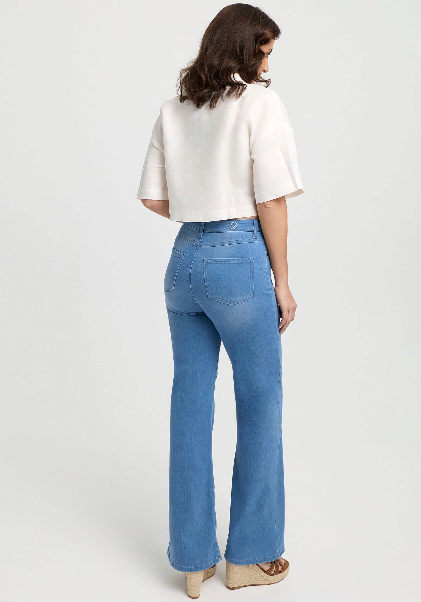 wonderjeans 5-Pocket-Jeans, Flared