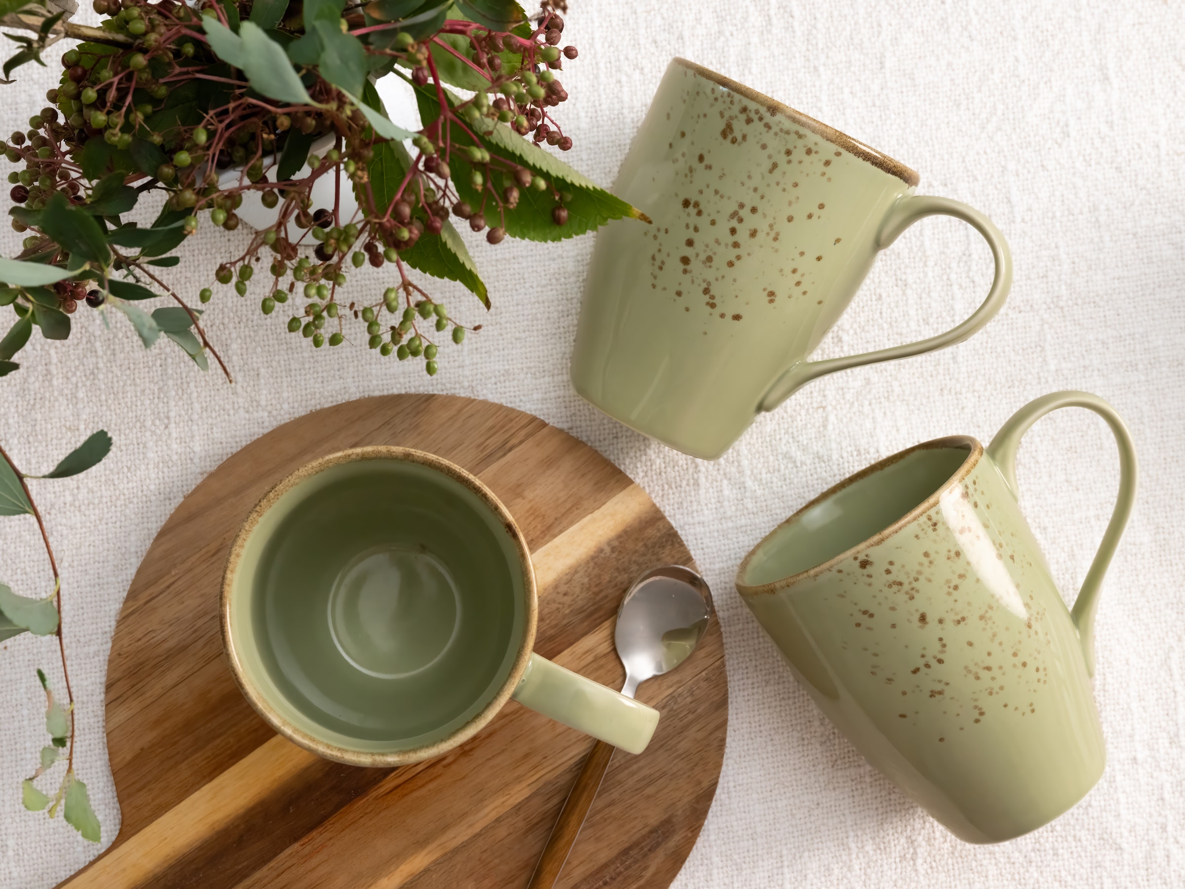 CreaTable Becher »Kaffeebecher NATURE COLLECTION« Tassen Set, 6-teilig