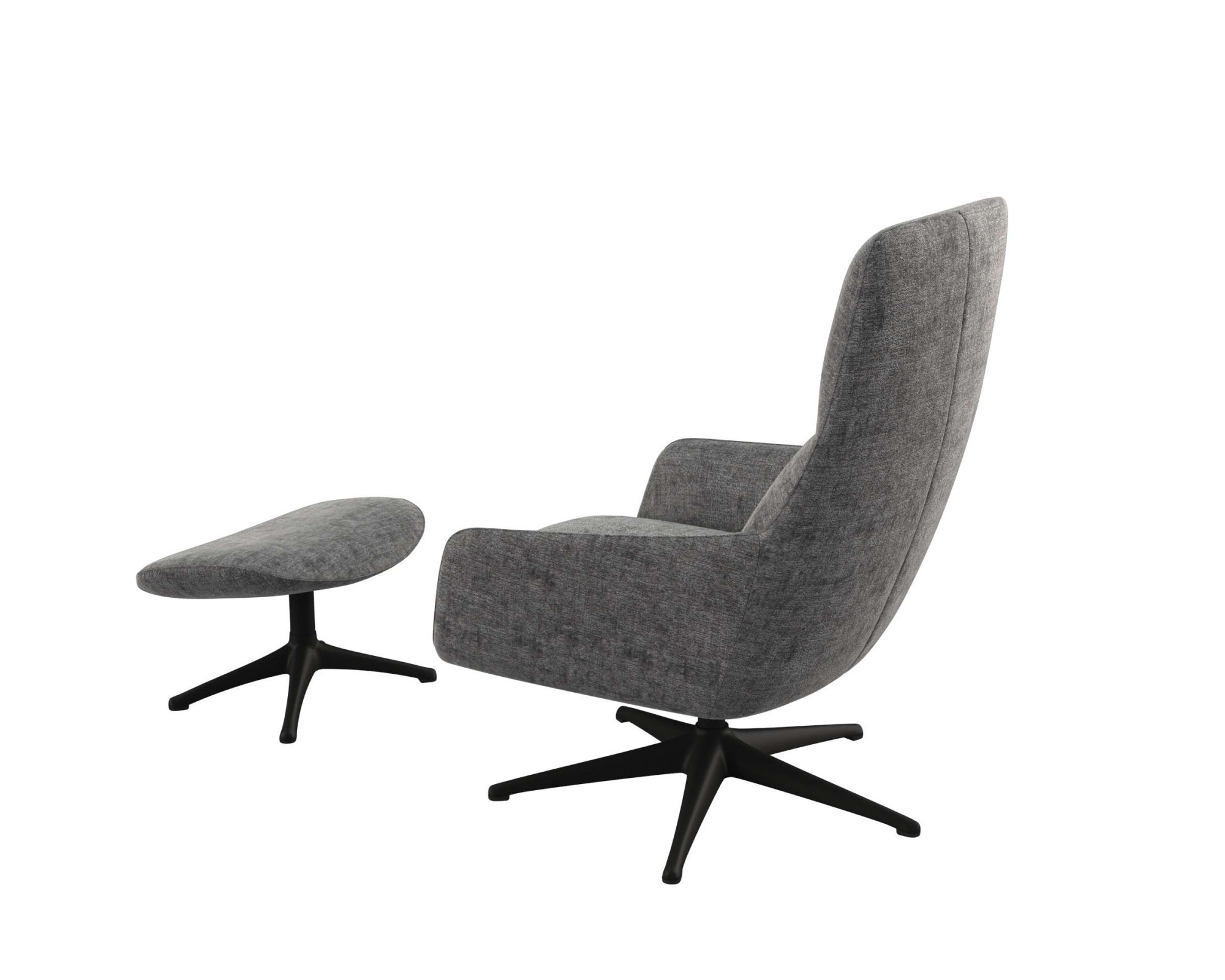 FLEXLUX Drehsessel »Marinella, OTTOs Choice, Relaxsessel, Entspannung mit Premium-Komfort« Liegefunktion, drehbar, Fuß schwarz