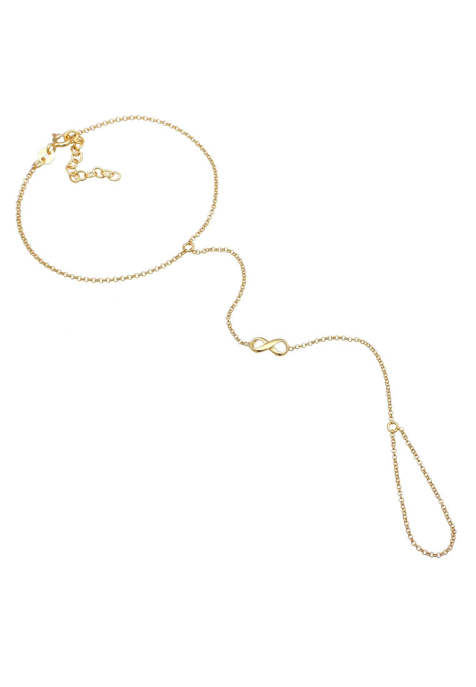 Elli Schmuckset »Armband Handchain Infinity 925 Silber«