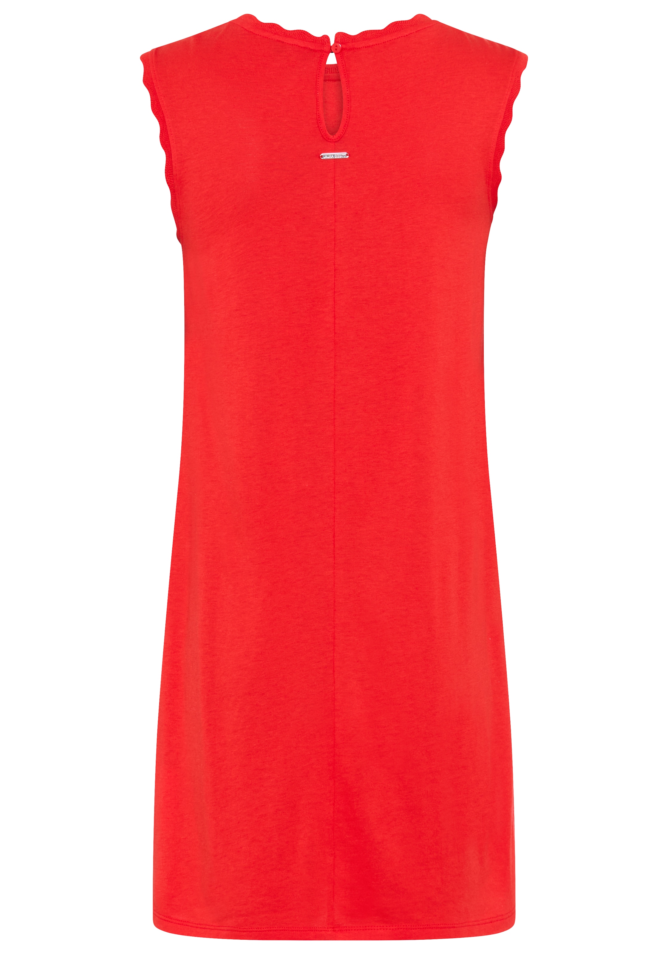 Laura Scott Minikleid »aus weicher Stretchware« mit Bogenkante, Basic-Stil, Mini-Länge