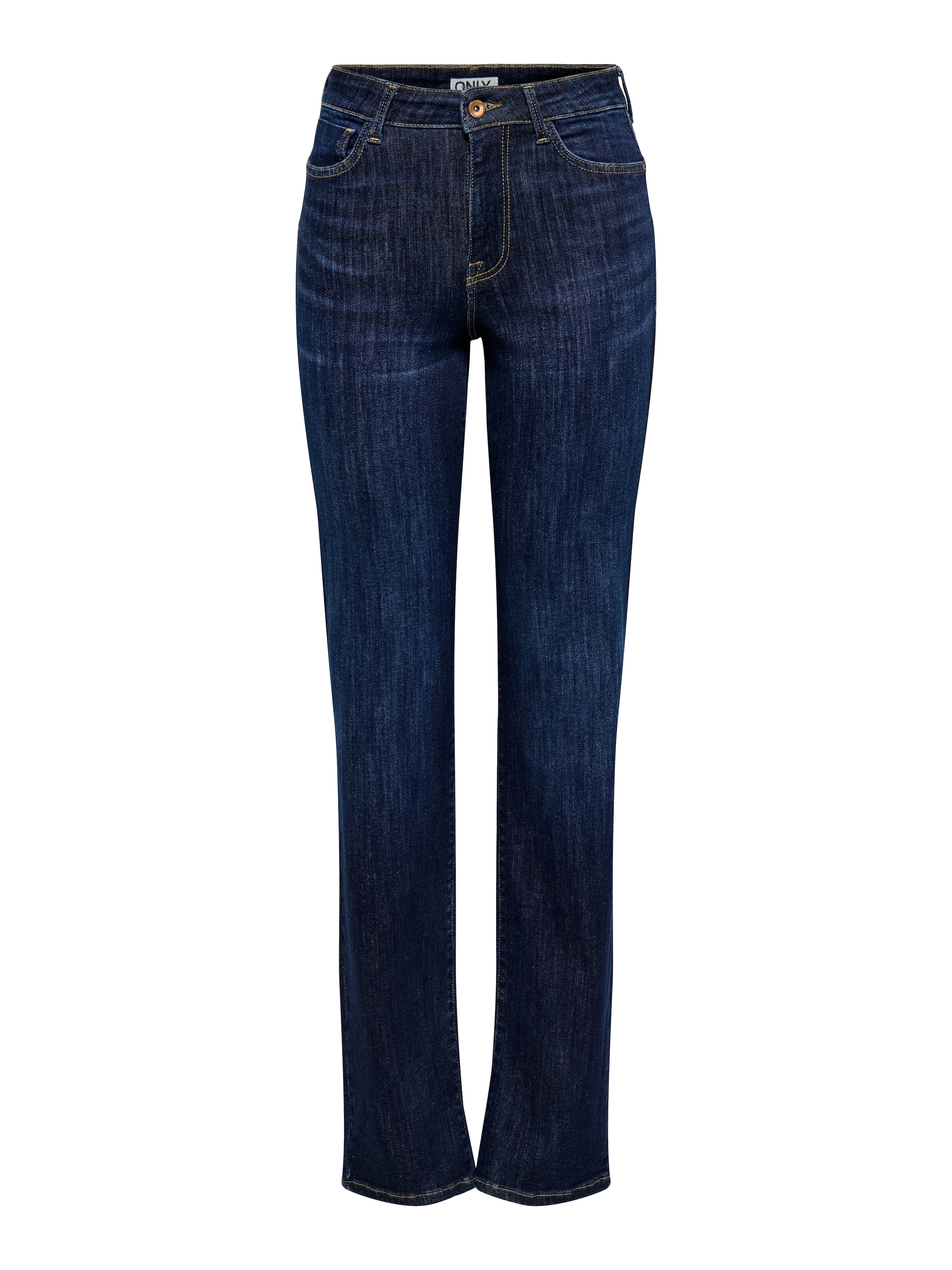 ONLY Slim-fit-Jeans »ONLPOWER MW PUSH UP SLIM STRAIGHT DNM« Baumwollmischung, mid waist, slim fit