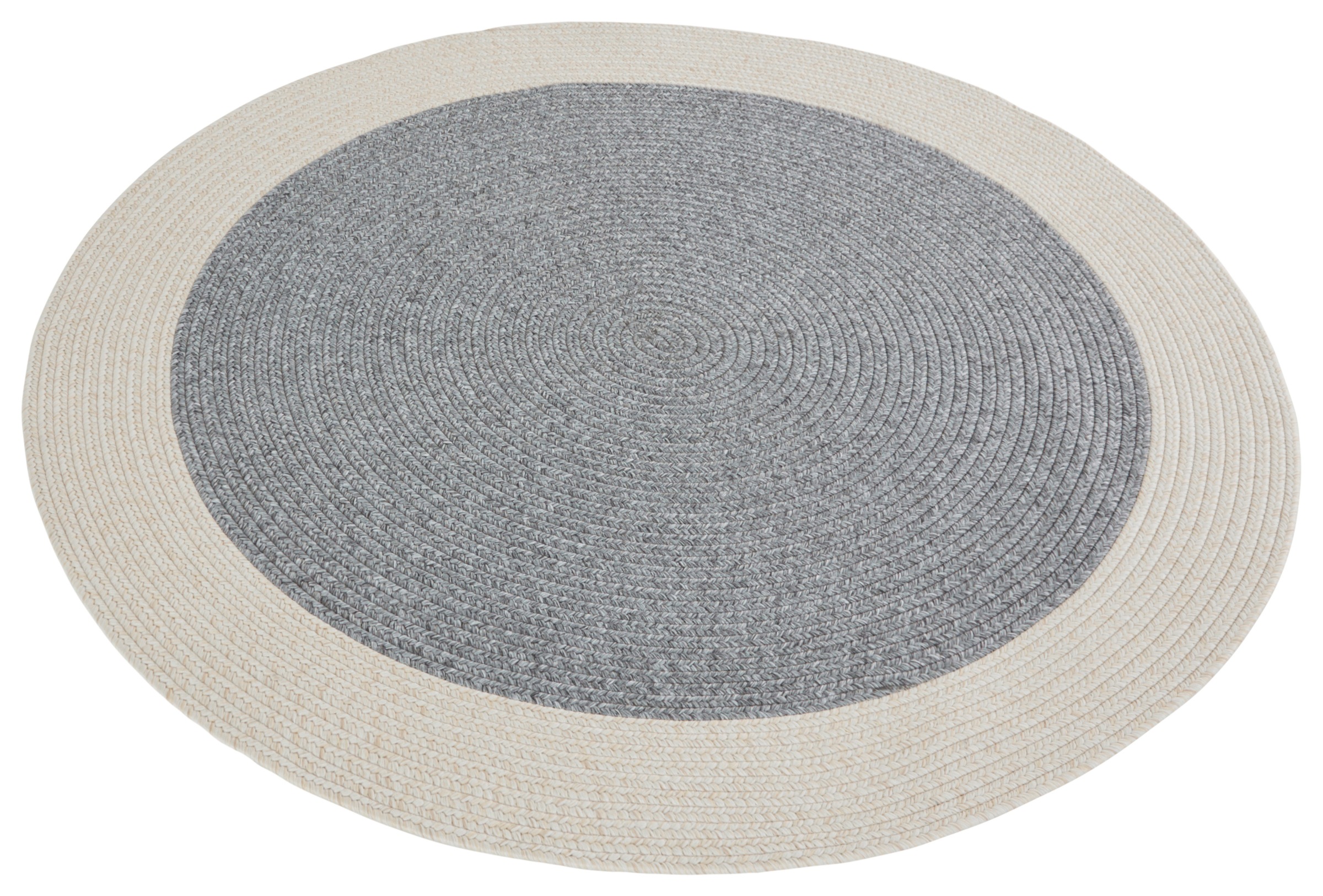 HANSE Home Teppich »Trenzado«, rund, 10 mm Höhe, In- & Outdoor, Handmade-Look, Gewebt, Wetterfest, Balkon, Wohnzimmer