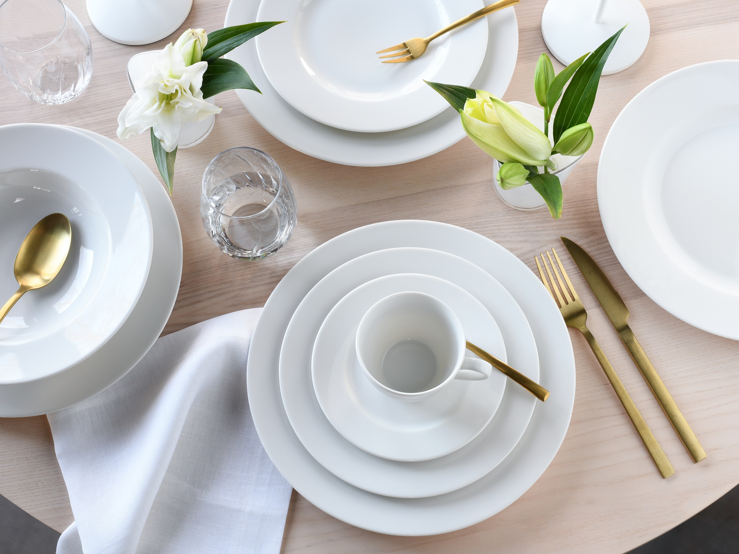 CreaTable Kombiservice »Venice, Service 30-tlg.« Klassische Tischkultur, Zeitlose Eleganz