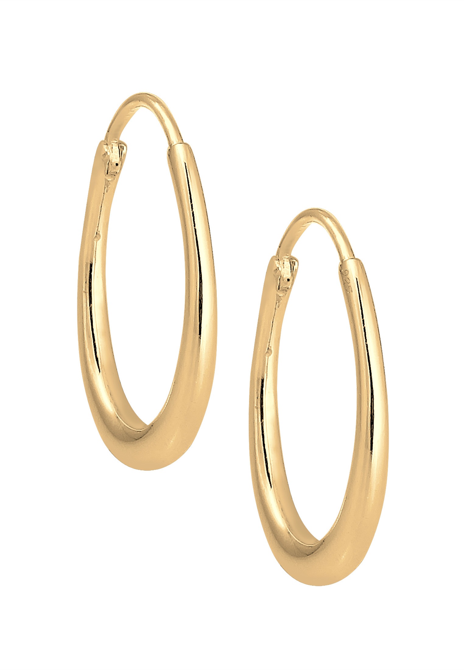 Elli Paar Creolen »Ohrringe Creolen Oval 925 Sterling Silber«