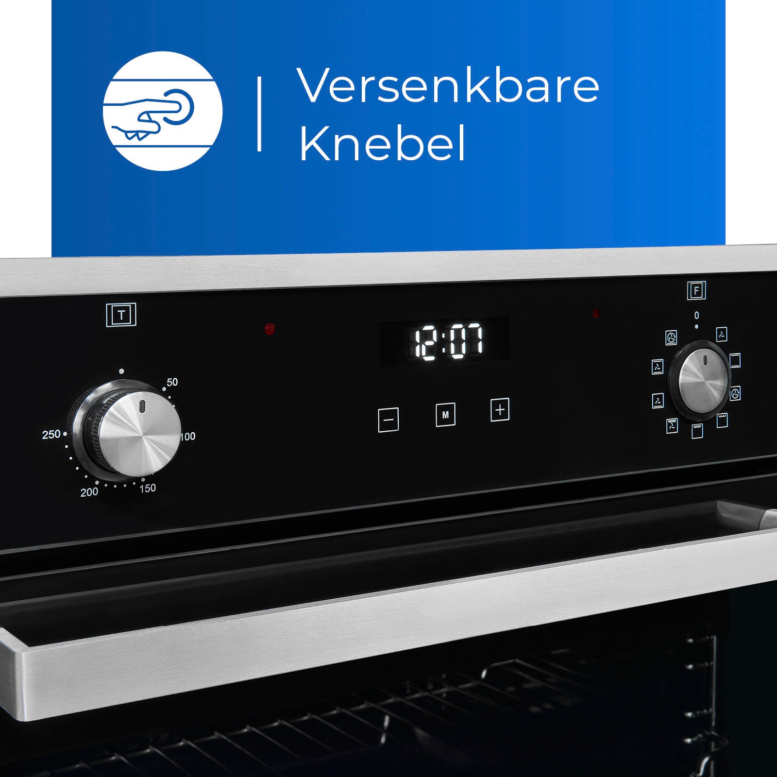 exquisit Backofen-Set »BAKO76601H«, mit Teleskopauszug nachrüstbar