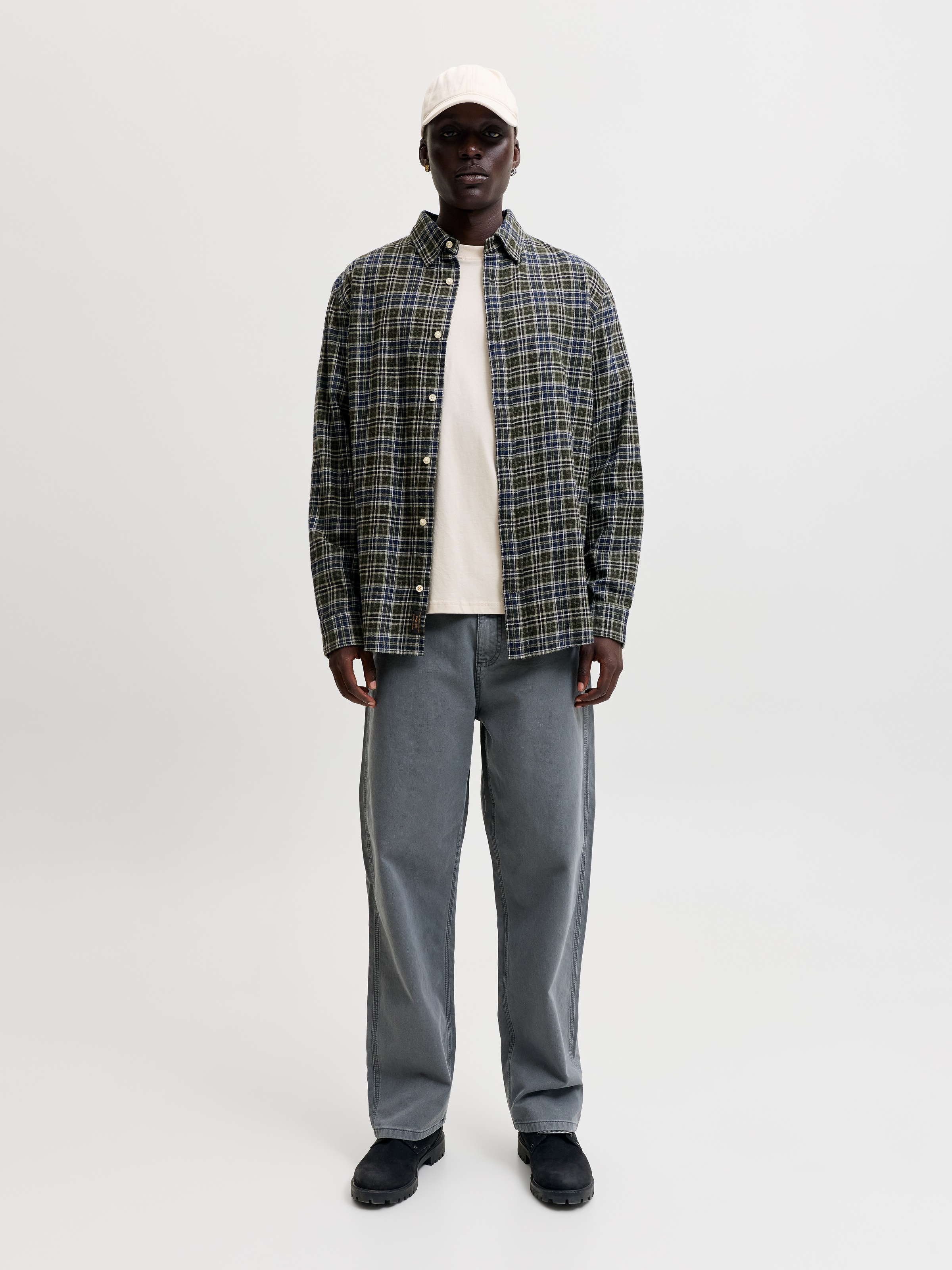 Jack & Jones Langarmhemd »JJEFIELD CHECK SHIRT LS SN« Baumwolle, normal geschnitten