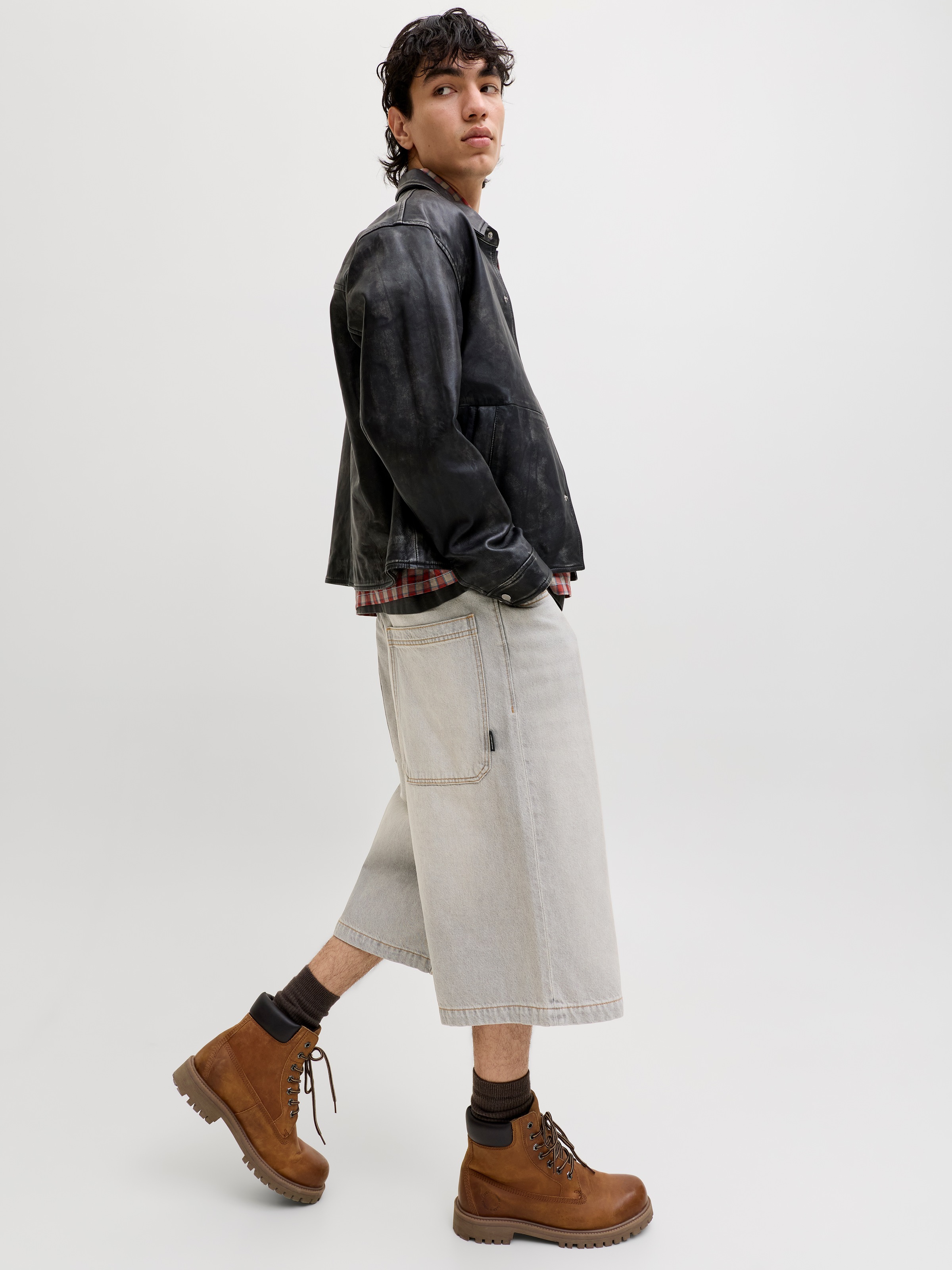 Jack & Jones Jeansbermudas »JJIBILLY JJLUCA JORTS AKM 793 LN« Baumwolle