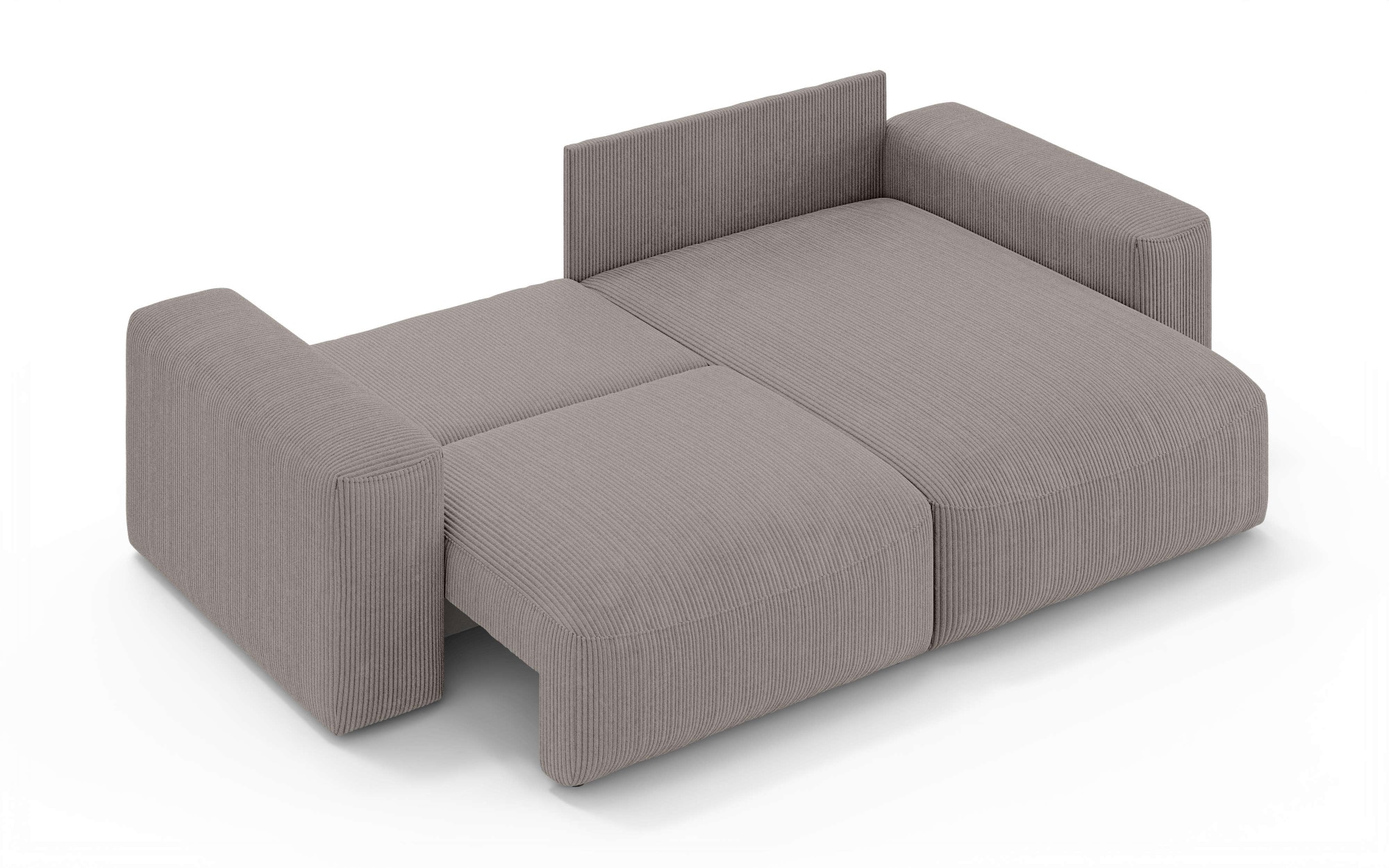 OTTO home Ecksofa »MATTS Schlafsofa mit Bettkasten, Maße B/T/H: 265/159/89 cm«, L-Form mit Recamiere rechts oder links, hoher Sitzkomfort