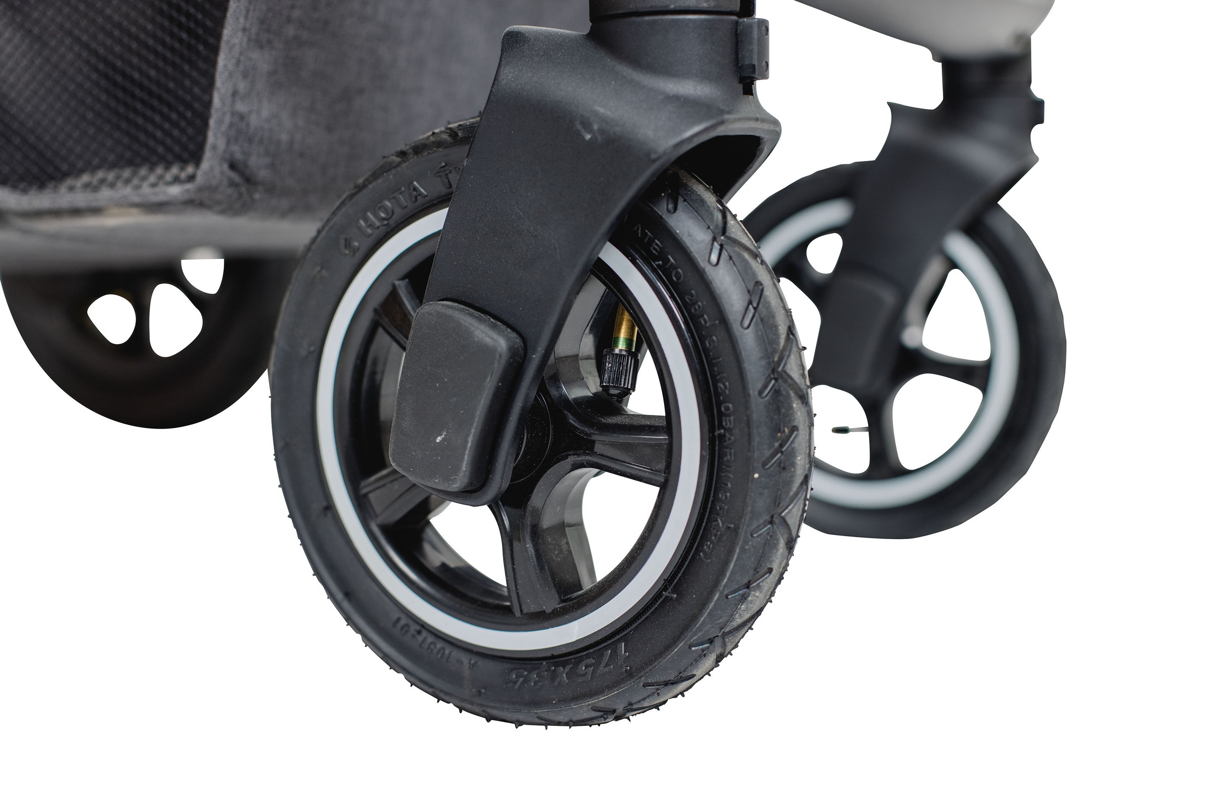 BabyGo Kombi-Kinderwagen »Simplex AIR 3in1, Grey melange«, 15 kg, inkl. Babywanne + Matratze, Sportaufsatz, Babyschale & Wickeltasche