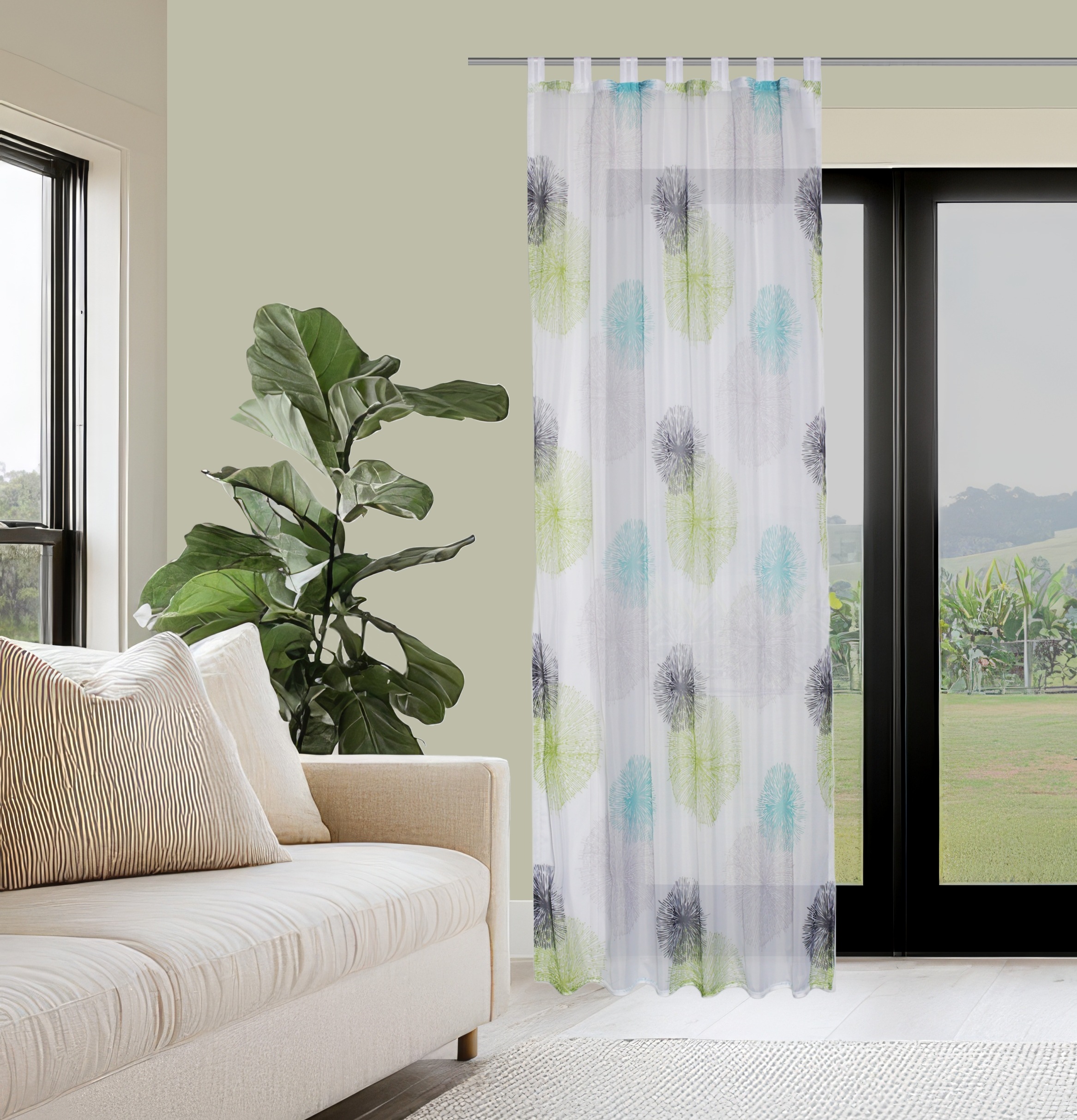 HOME WOHNIDEEN Vorhang »ADELE« Schlaufen 1 Stk. tlg. HxB: 245x140