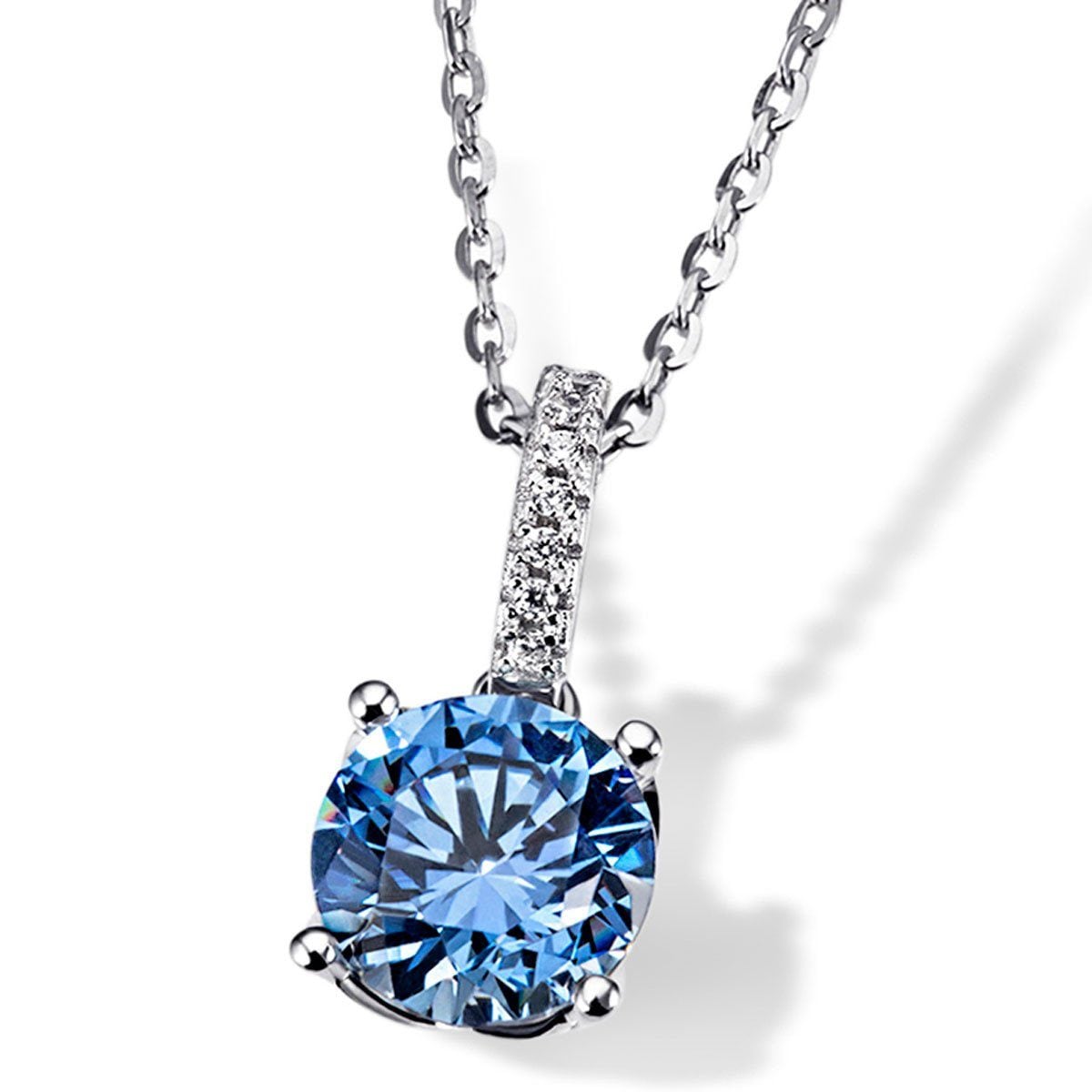 goldmaid Collier, 925/- Silber mit 7 Zirkonia 1 Swarovski Zirkonia