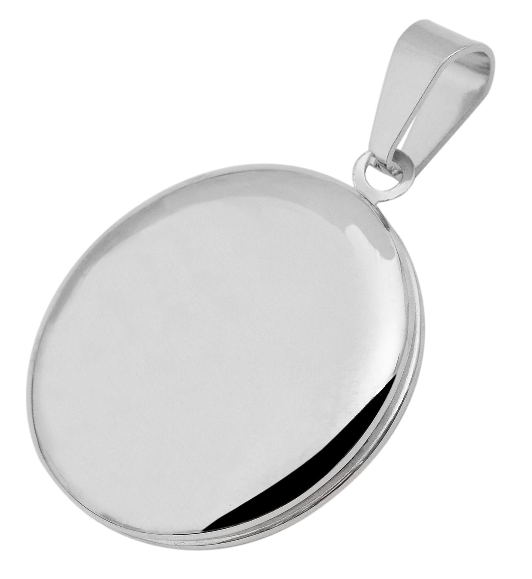 Adelia´s Kettenanhänger »Damen Anhänger ¿ Medaillon Gravuranhänger aus Edelstahl«