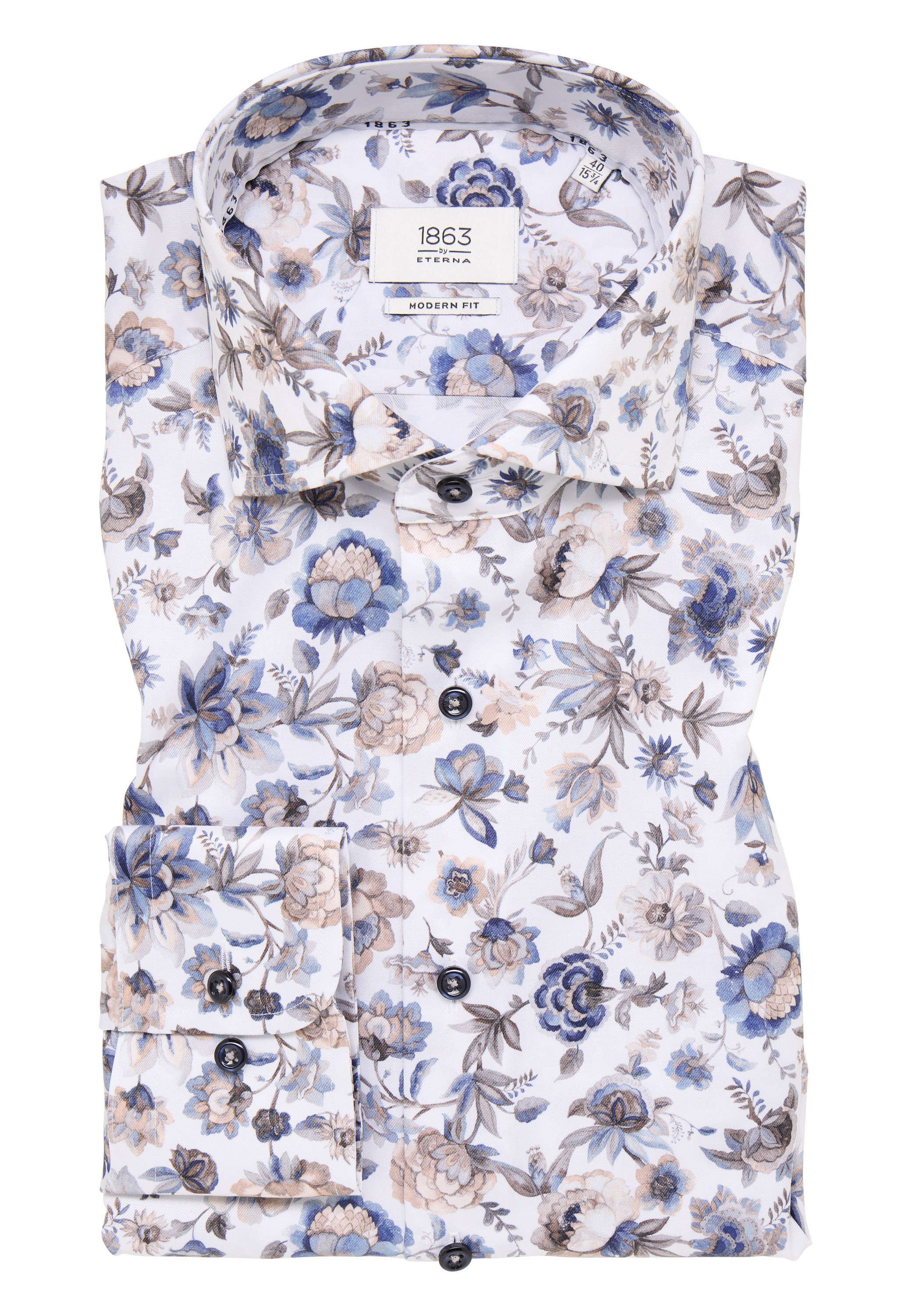 Eterna Langarmhemd »MODERN FIT«, NON IRON (bügelfrei)