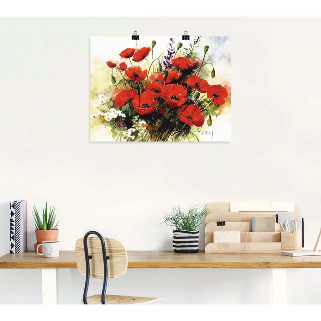 Artland Wandbild »Blumen Zusammenstellung III«, Blumen, (1 St.)