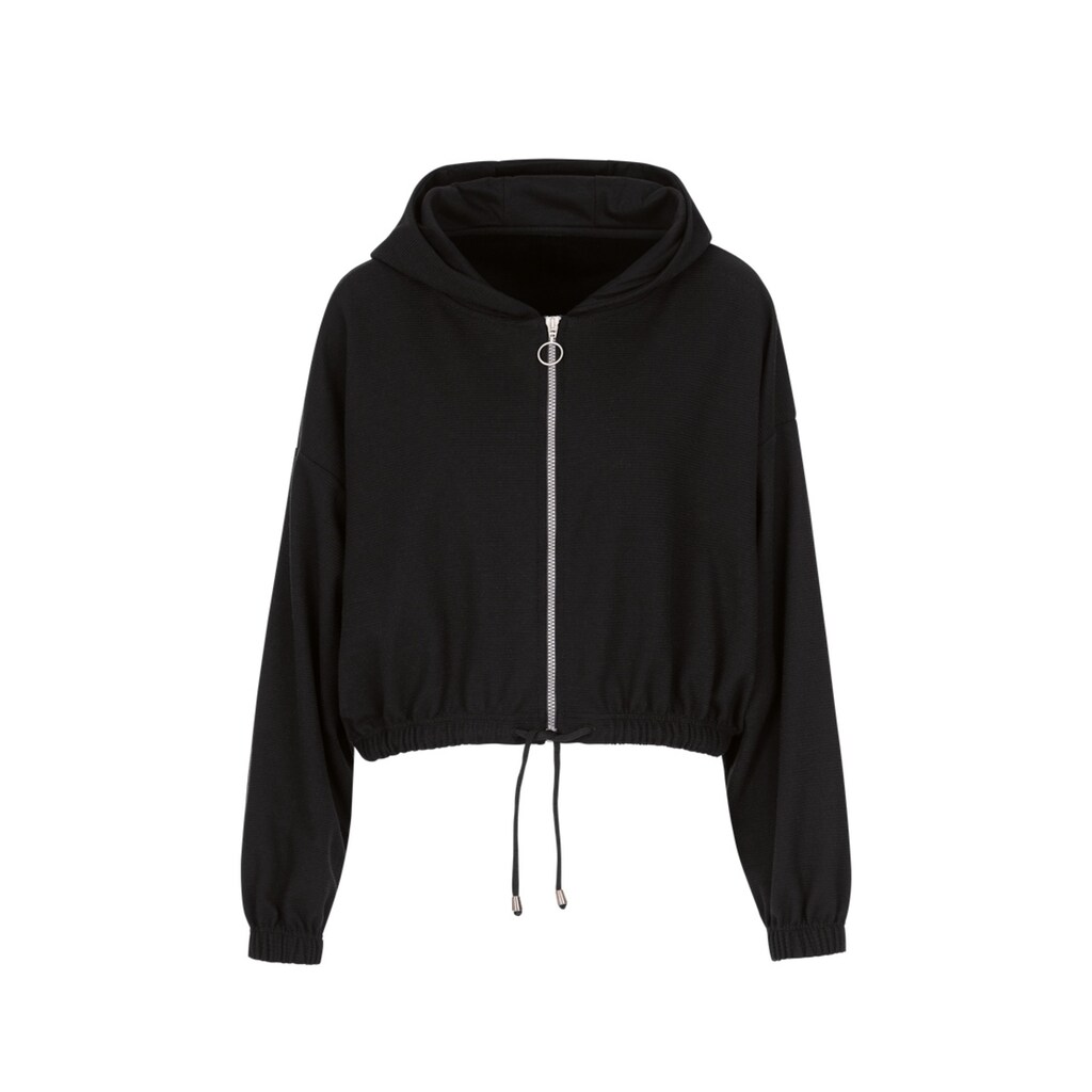 Trigema Sweatjacke »TRIGEMA Cropped Kapuzenjacke«, (1 tlg.)