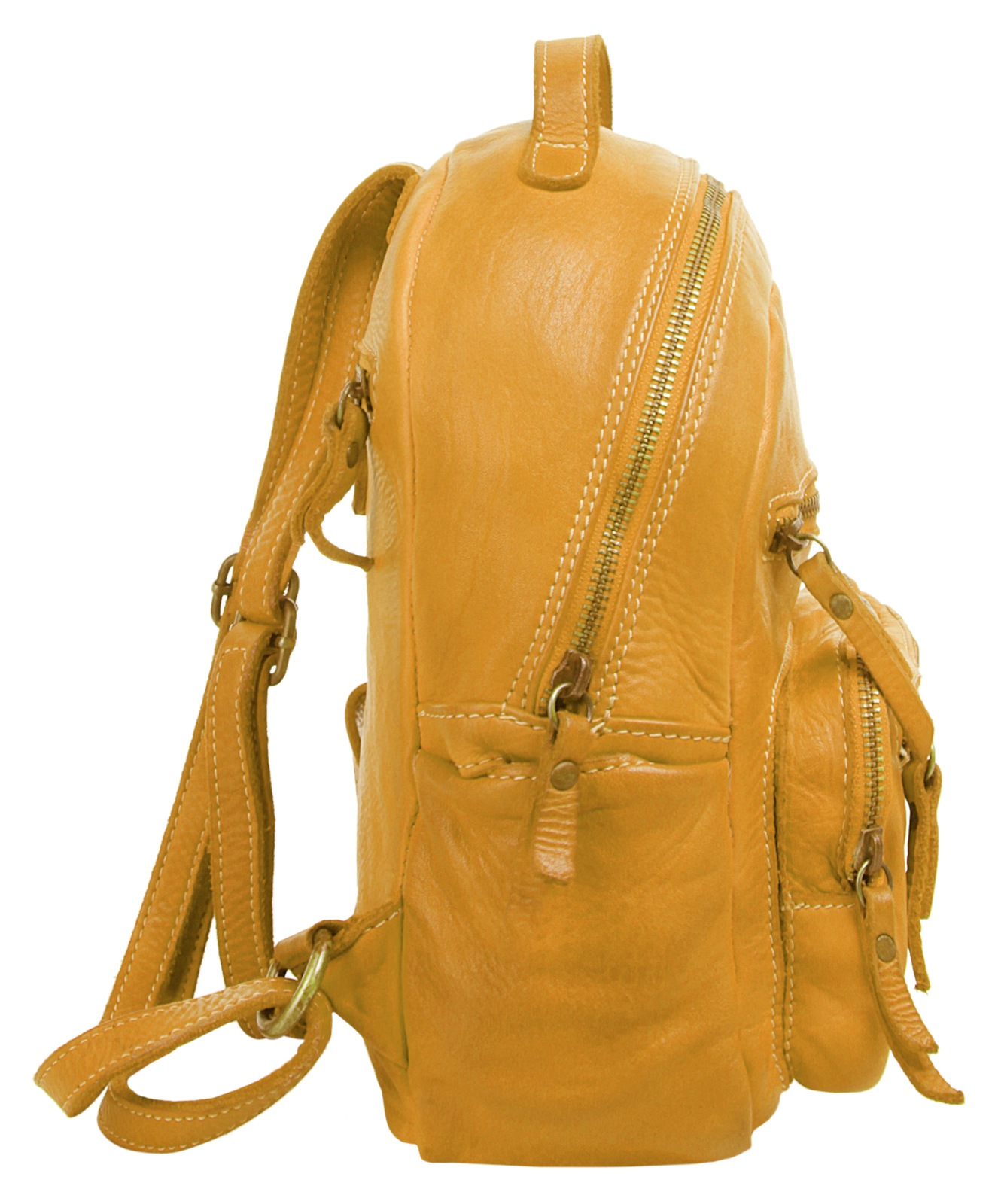 Cluty Cityrucksack, echt Leder, Made in Italy