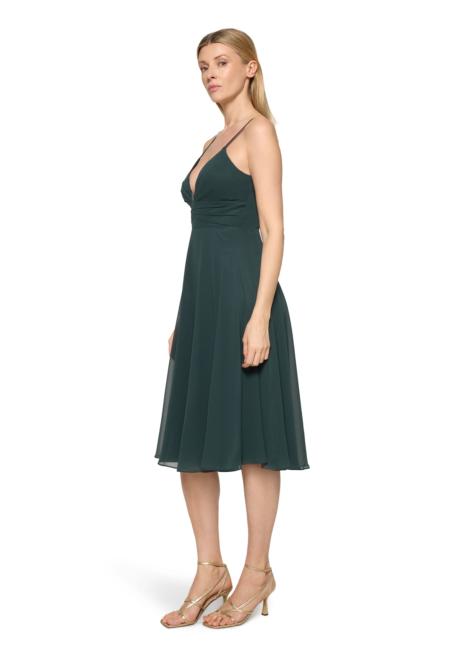 Vera Mont Chiffonkleid »Chiffonkleid mit V-Ausschnitt«
