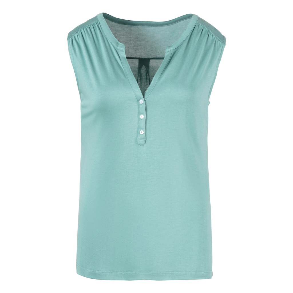 LASCANA Shirttop, (2er-Pack), in modischer Blusenoptik