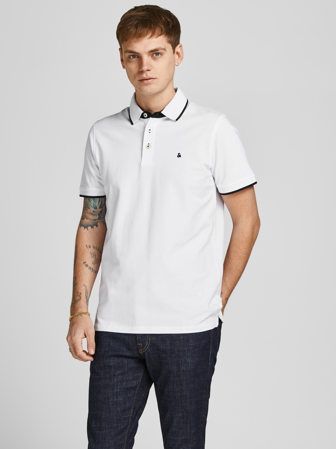 Jack & Jones Poloshirt »JJEPAULOS POLO SS 2PK MP NOOS«, (Packung, 2 tlg., 2er-Pack)