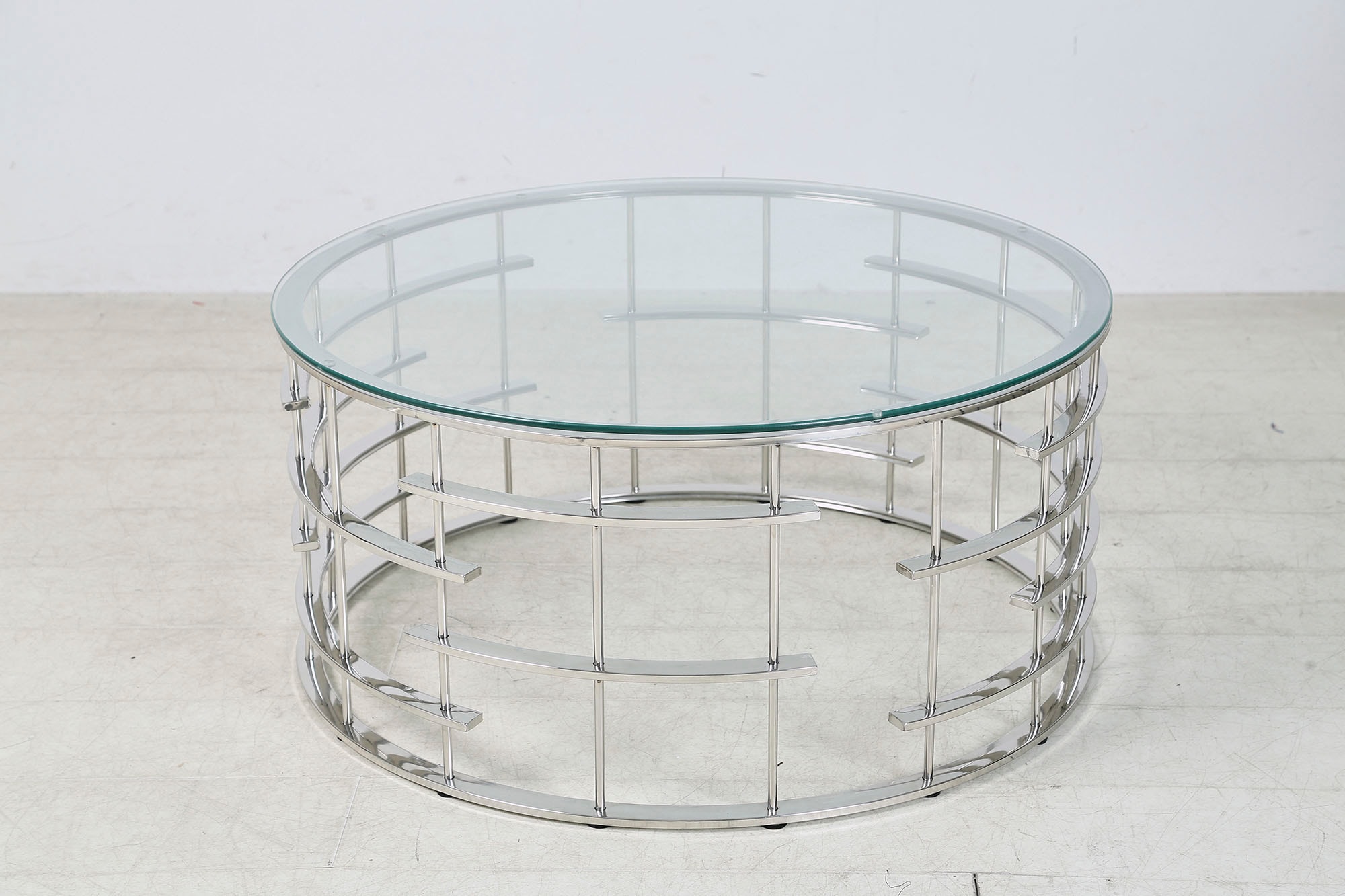 SalesFever Couchtisch »Glastisch: Stil und Funktionalität Wohnzimmertisch« Gestell gefertigt aus rostfreiem Edelstahl