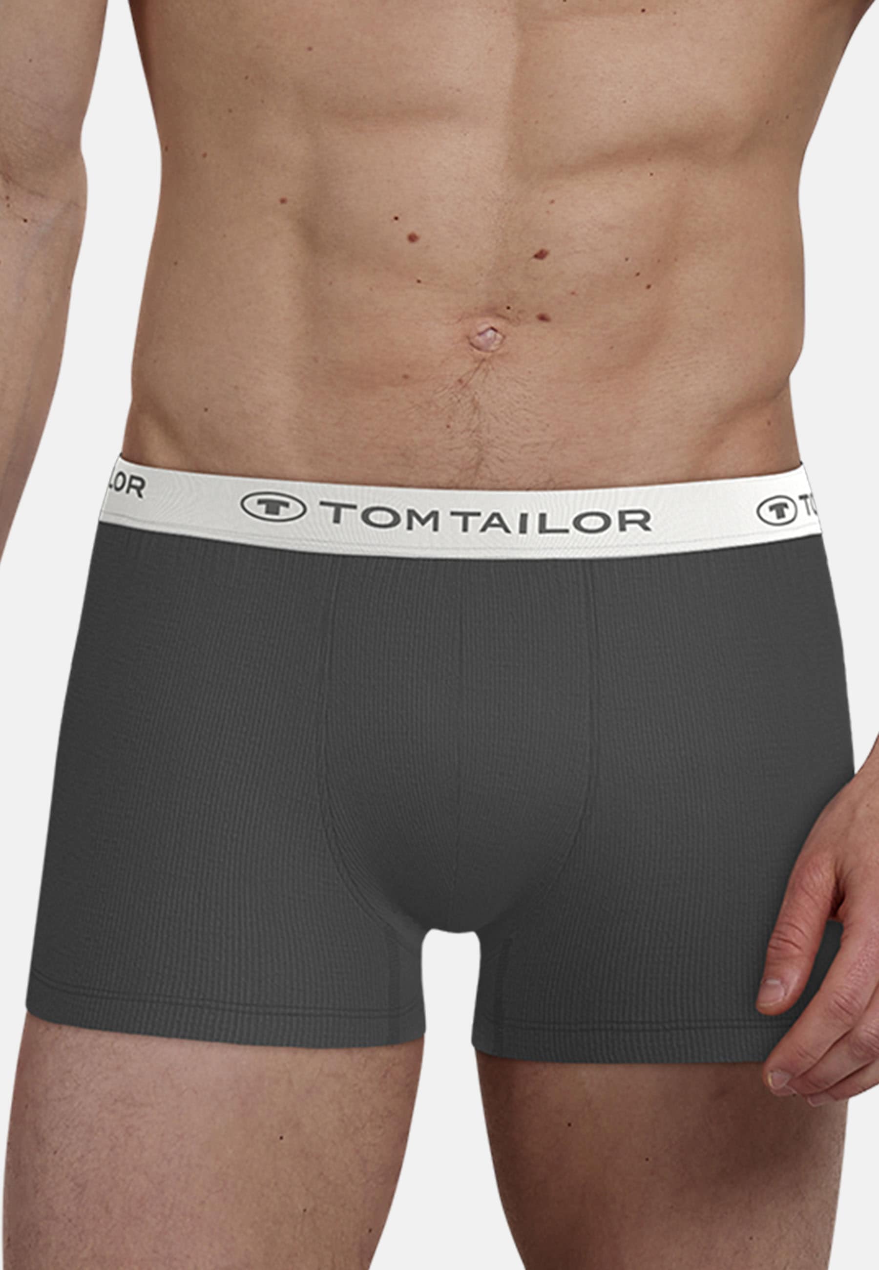 TOM TAILOR Boxershorts »Buffer«, weich, bequem, basic, eng, Logobund, Baumwollmix