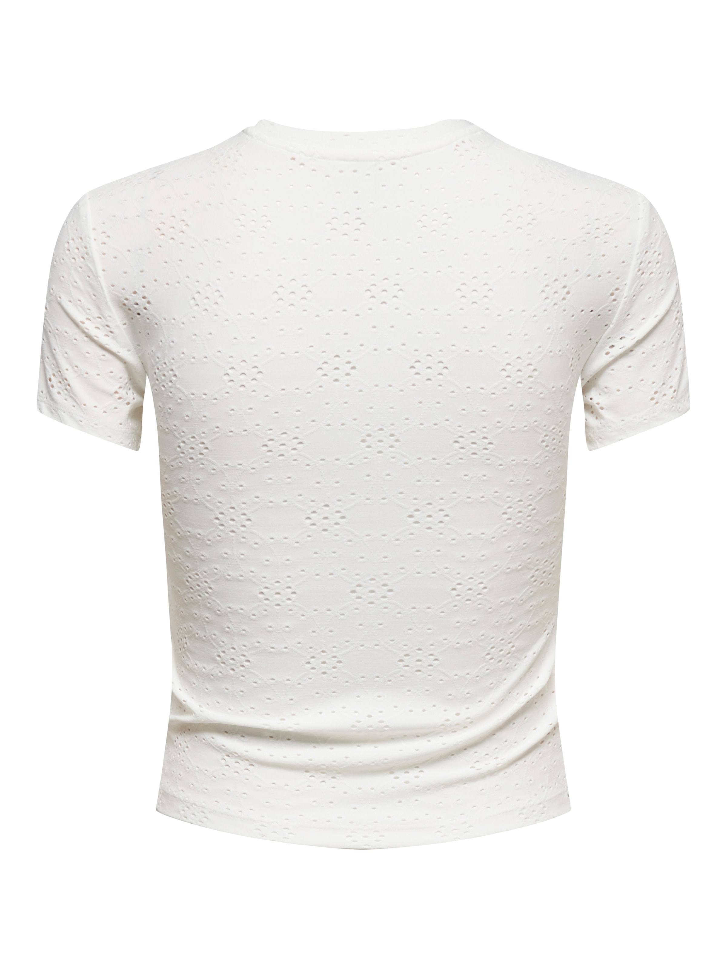 ONLY T-Shirt »ONLSMILLA NEW S/S TOP JRS« Materialmix, slim fit, Rundhals