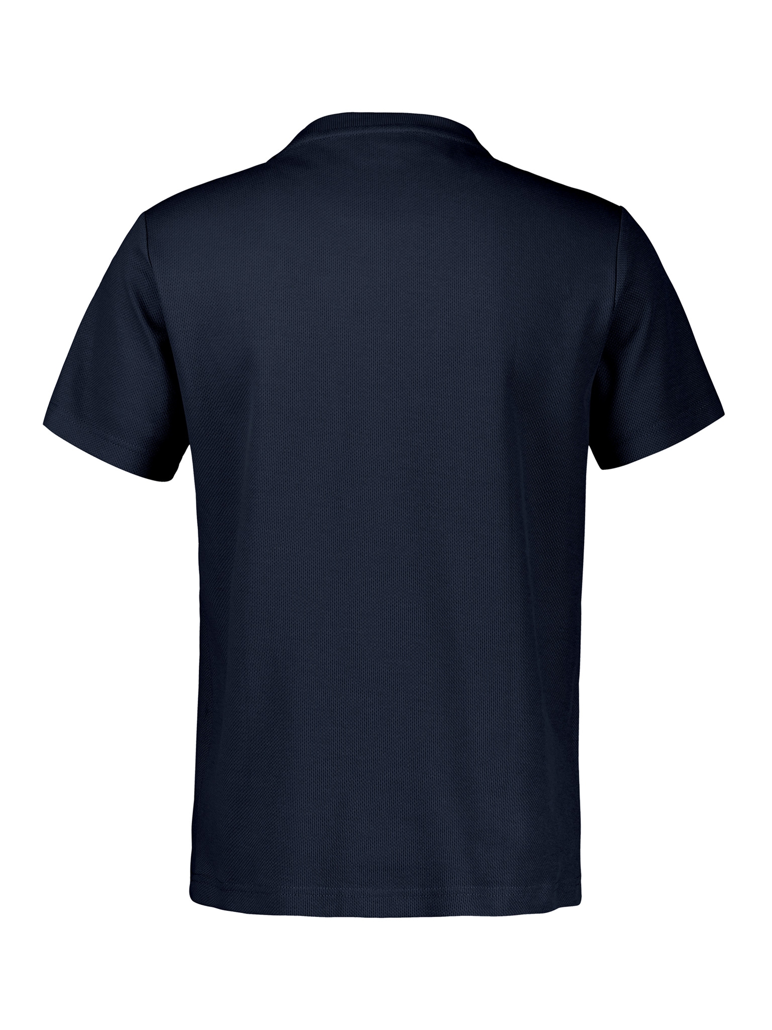 LERROS Rundhalsshirt mit Logo-Badge und in Waffle-Optik
