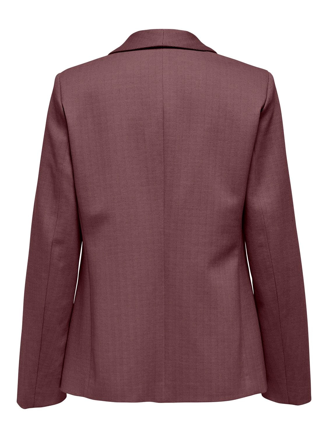 ONLY Longblazer »ONLESKA-ADDY LIFE L/S HB BLAZER CC TLR« mit Reverskragen, verschlusslose Form, Fischgratmuster