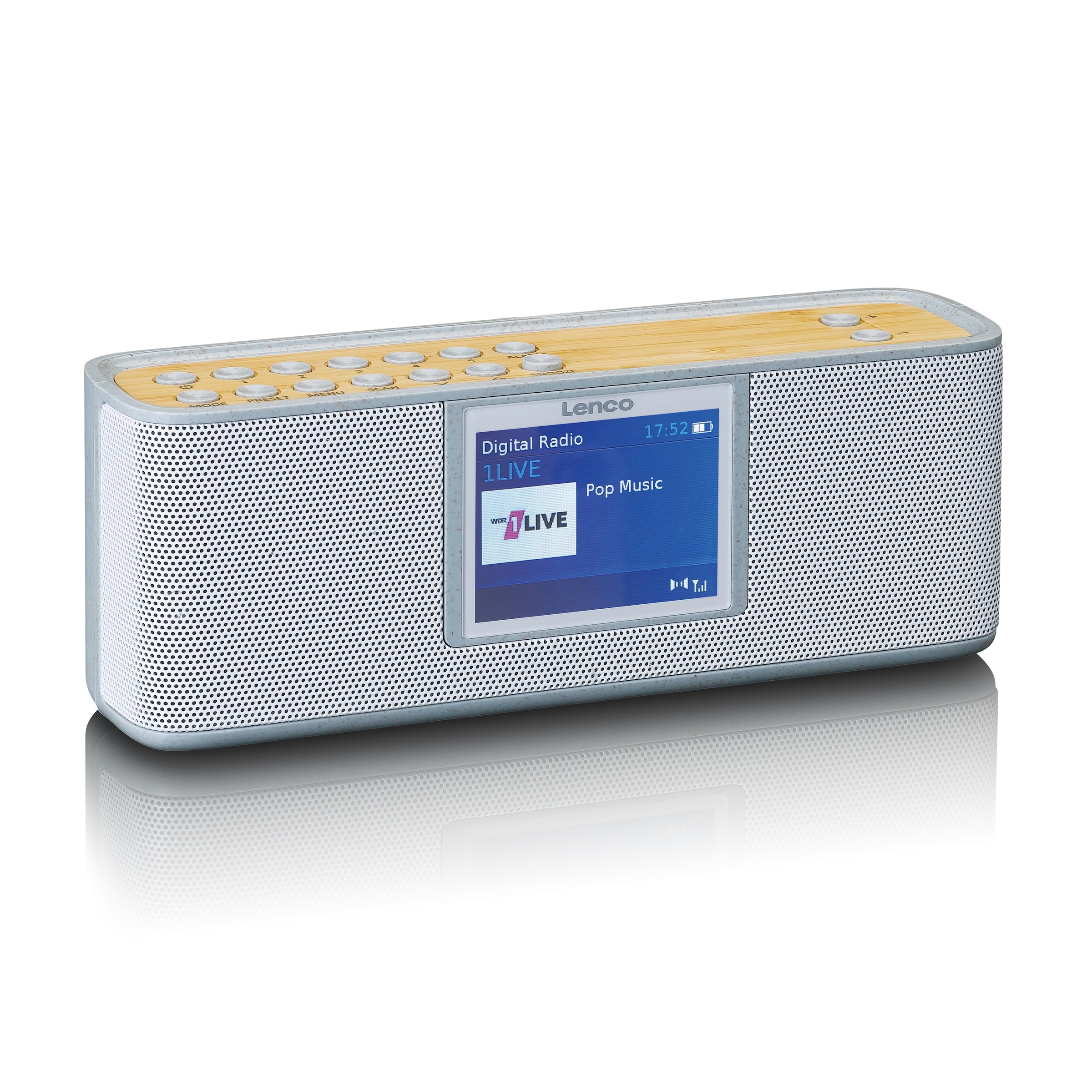 Lenco Digitalradio (DAB+) »PDR-046GY«, (Digitalradio (DAB+)-FM-Tuner mit RDS 6 W)
