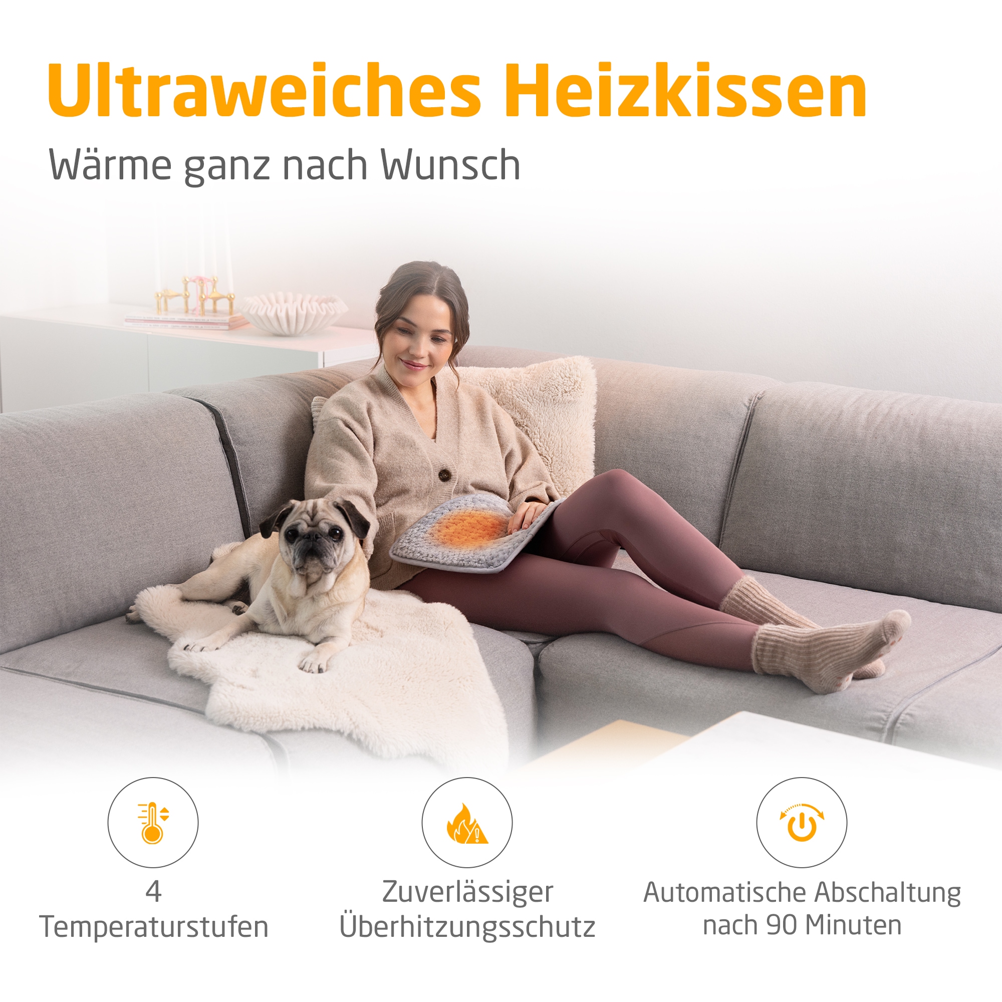 Medisana Heizkissen »HP 516« 4 Temperaturstufen, Überhitzungsschutz, autom. Abschaltung, waschbar