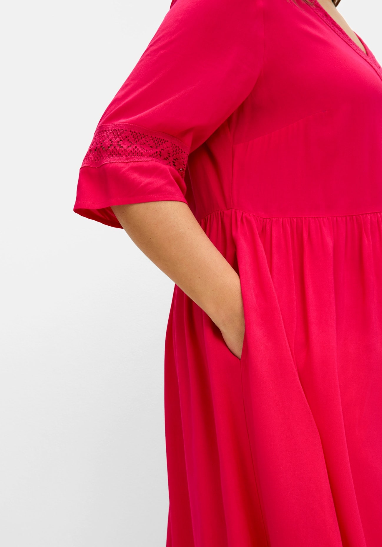 Sheego A-Linien-Kleid »Blusenkleid«