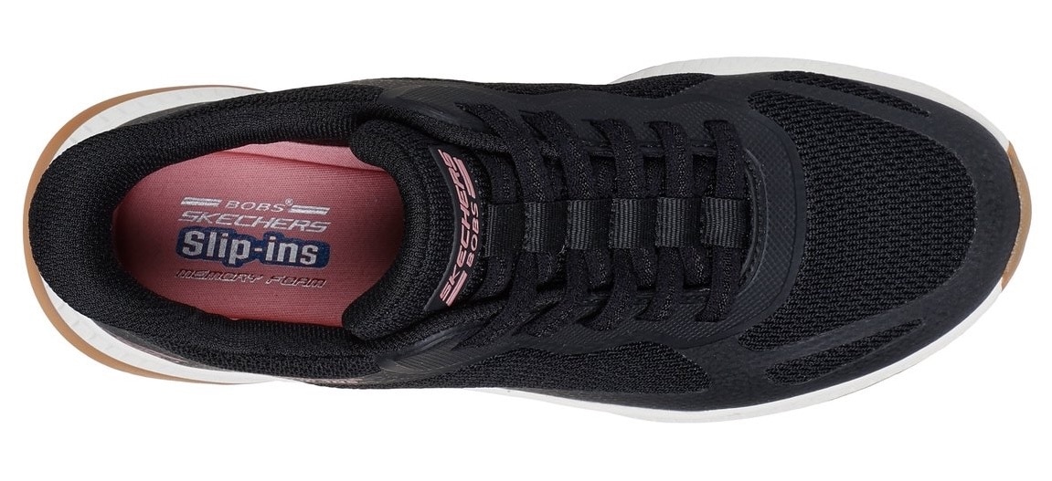 Skechers Slip-On Sneaker »BOBS SQUAD 4«, Slipper, Freizeitschuh, Halbschuh mit Memory Foam