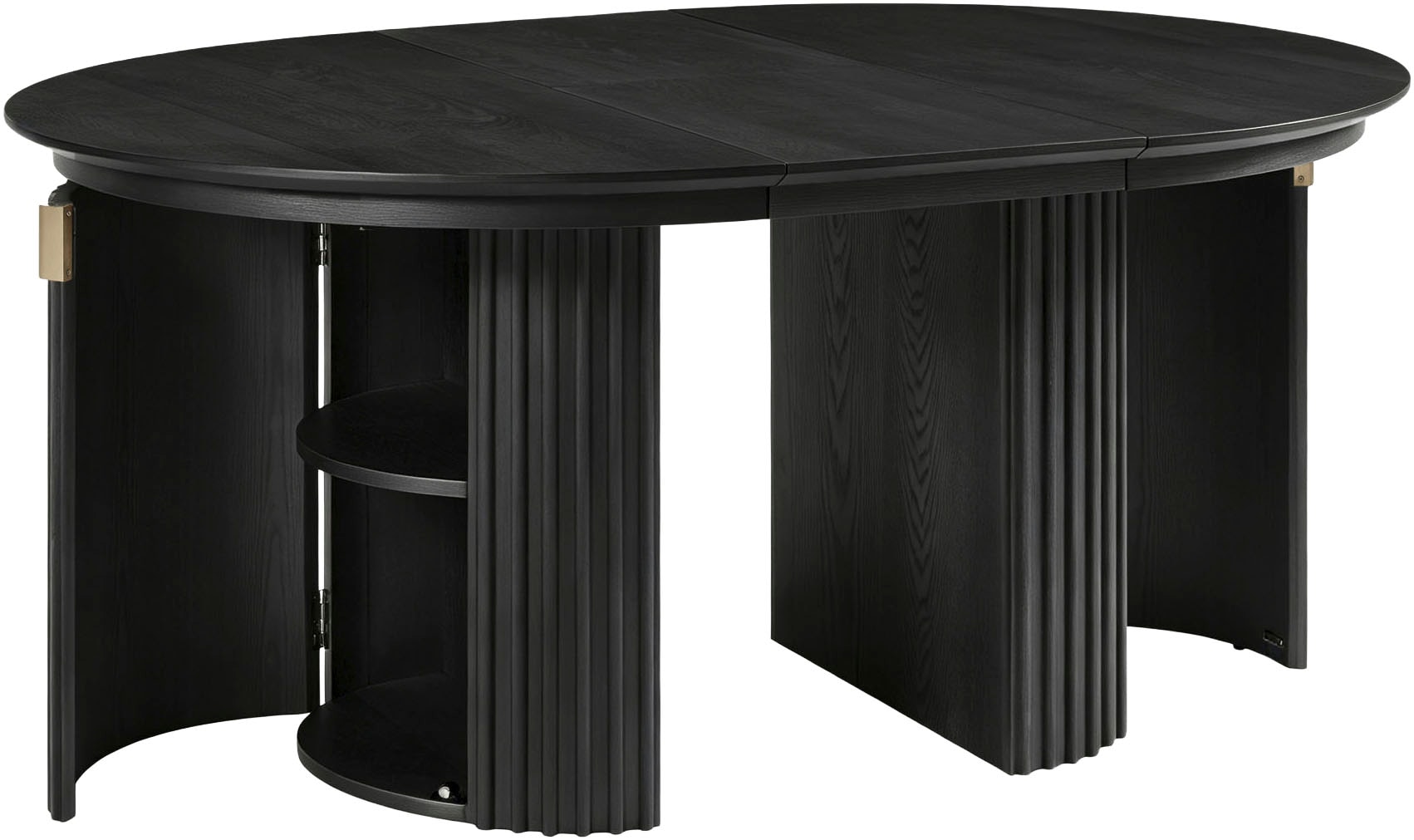 OTTO home Esstisch »Clozie« Design-Esstisch in Schwarz mit cleverem Stauraum & Ausziehfunktion