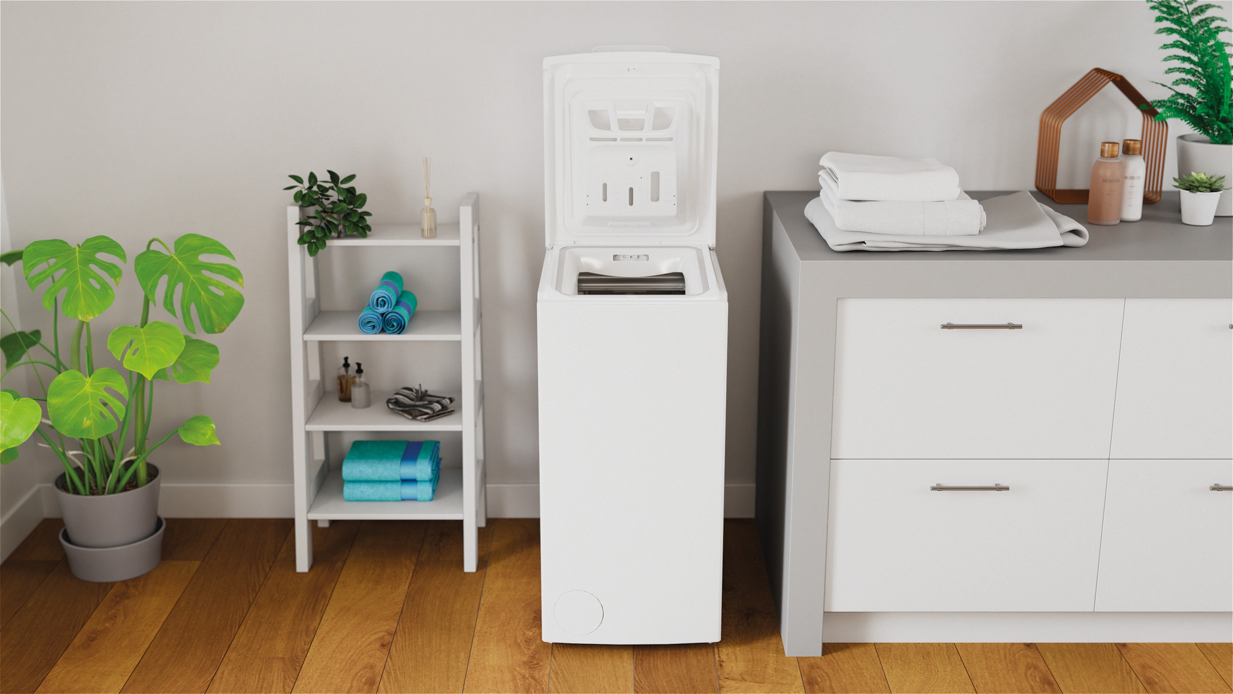 Privileg Waschmaschine Toplader »PWT C623 N« 6 kg 1200 U/min Turn&Go, Rapid Wash, Mix 45 min. bei voller Beladung, SoftOpening