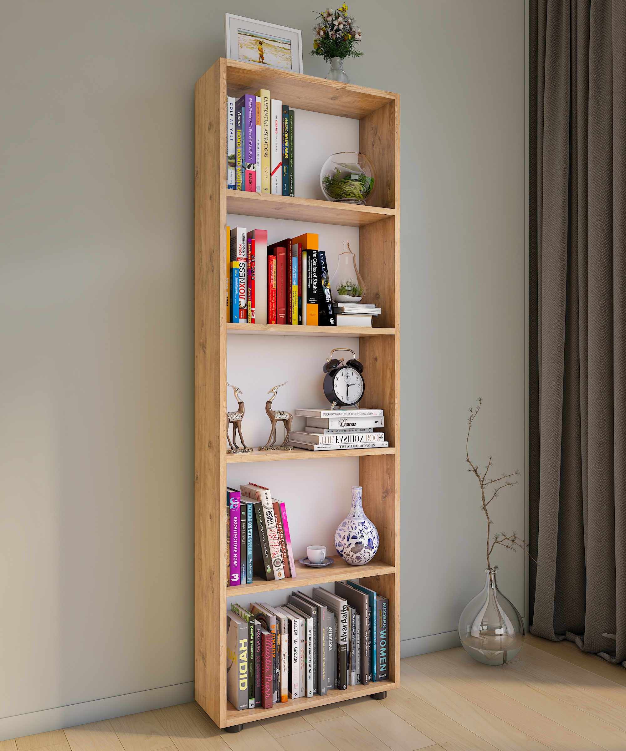 VCM Standregal »Holz Büro Regal Bücher Ordner Aktenregal Bulas 5f«