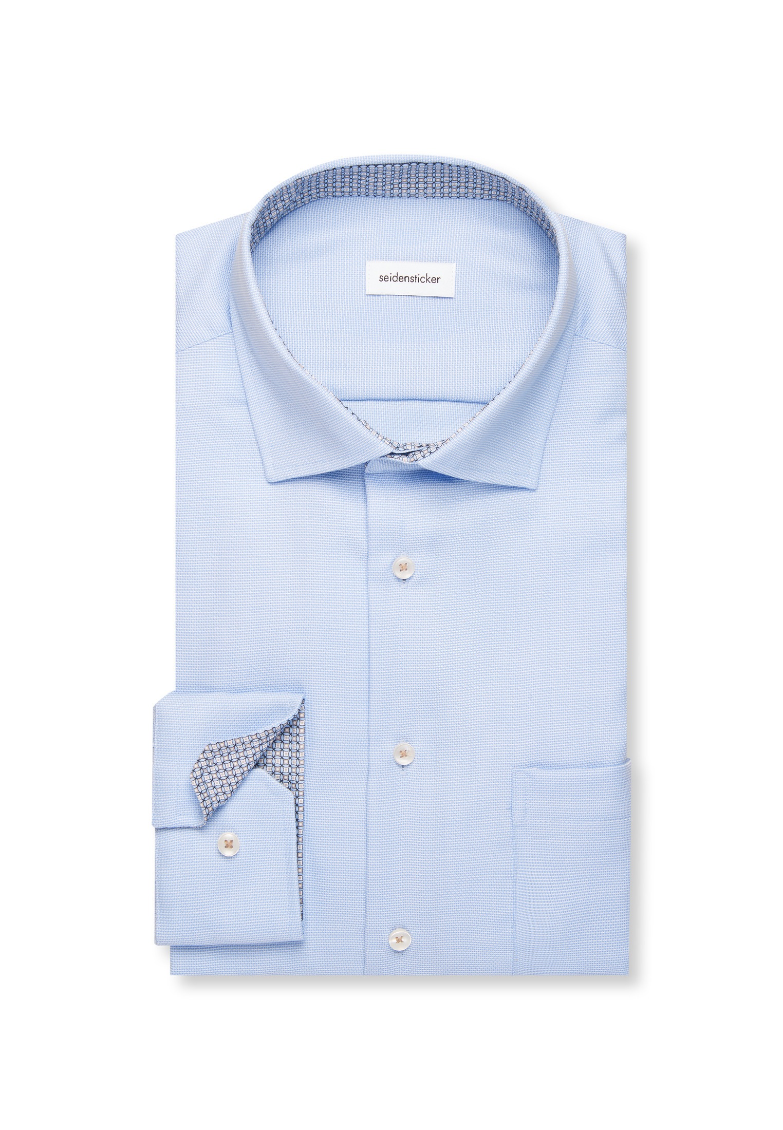 seidensticker Businesshemd »Schwarze Rose« Regular 1/1 Kentkragen Struktur